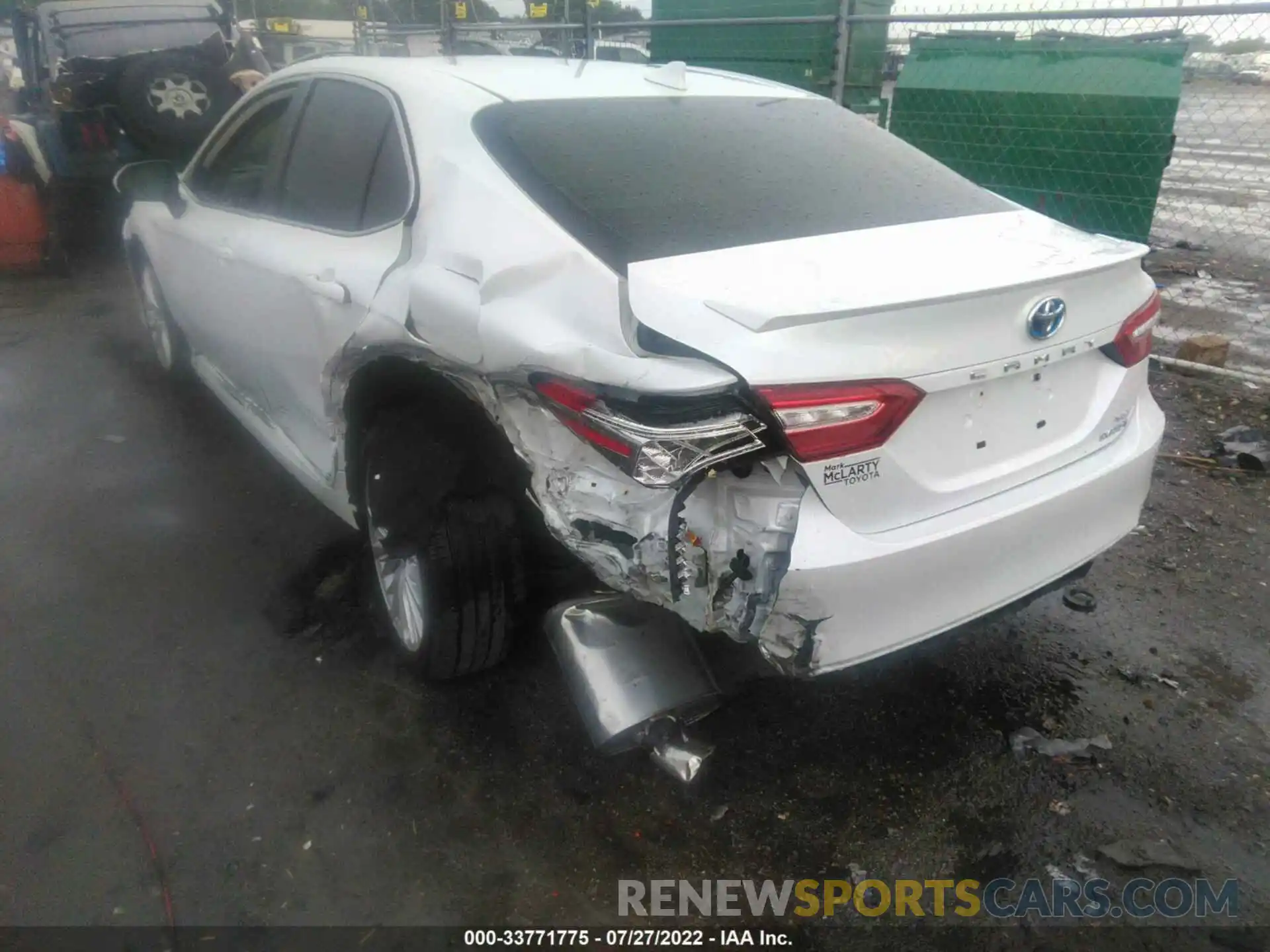 3 Photograph of a damaged car 4T1F31AK0LU539699 TOYOTA CAMRY 2020