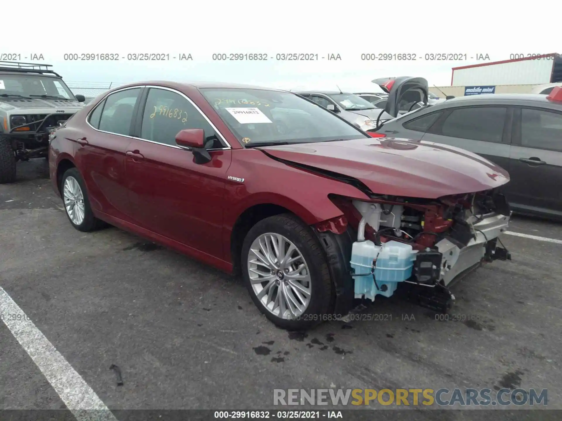 1 Photograph of a damaged car 4T1F31AK5LU528536 TOYOTA CAMRY 2020