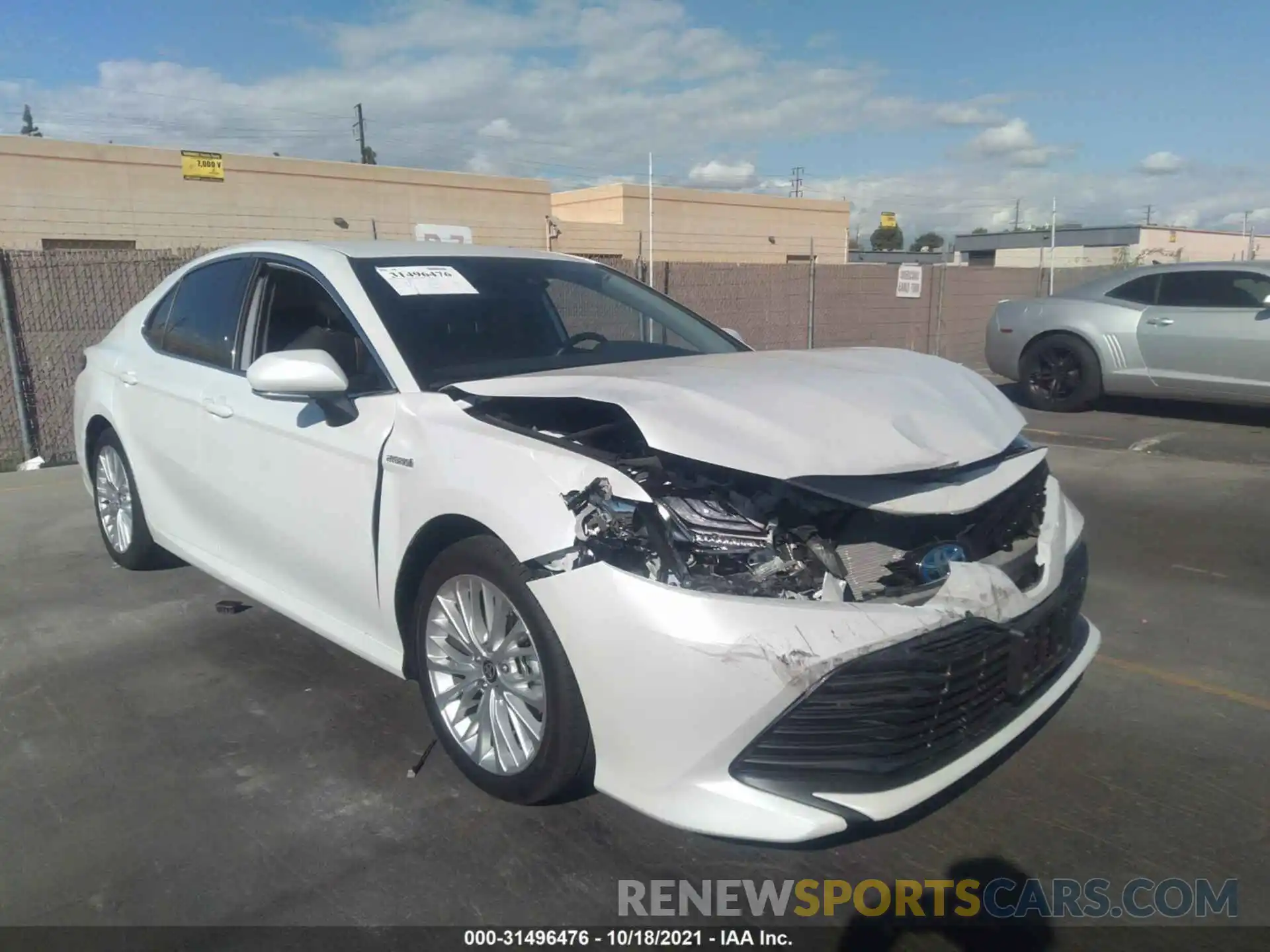 1 Photograph of a damaged car 4T1F31AK8LU545282 TOYOTA CAMRY 2020