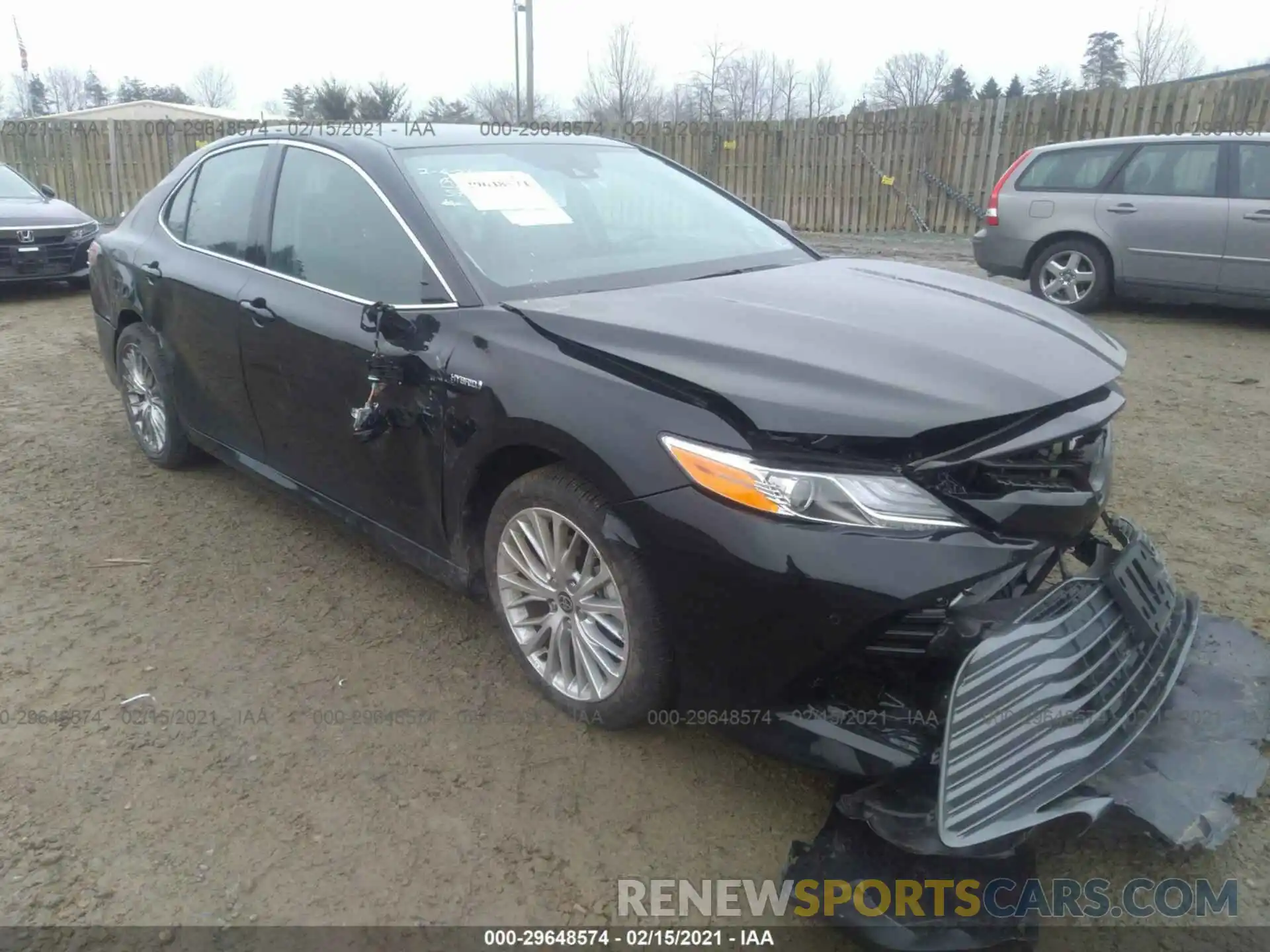 1 Photograph of a damaged car 4T1F31AKXLU014391 TOYOTA CAMRY 2020