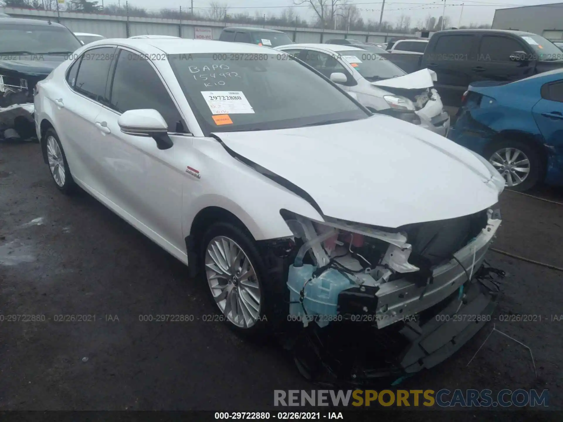 1 Photograph of a damaged car 4T1F31AKXLU523591 TOYOTA CAMRY 2020