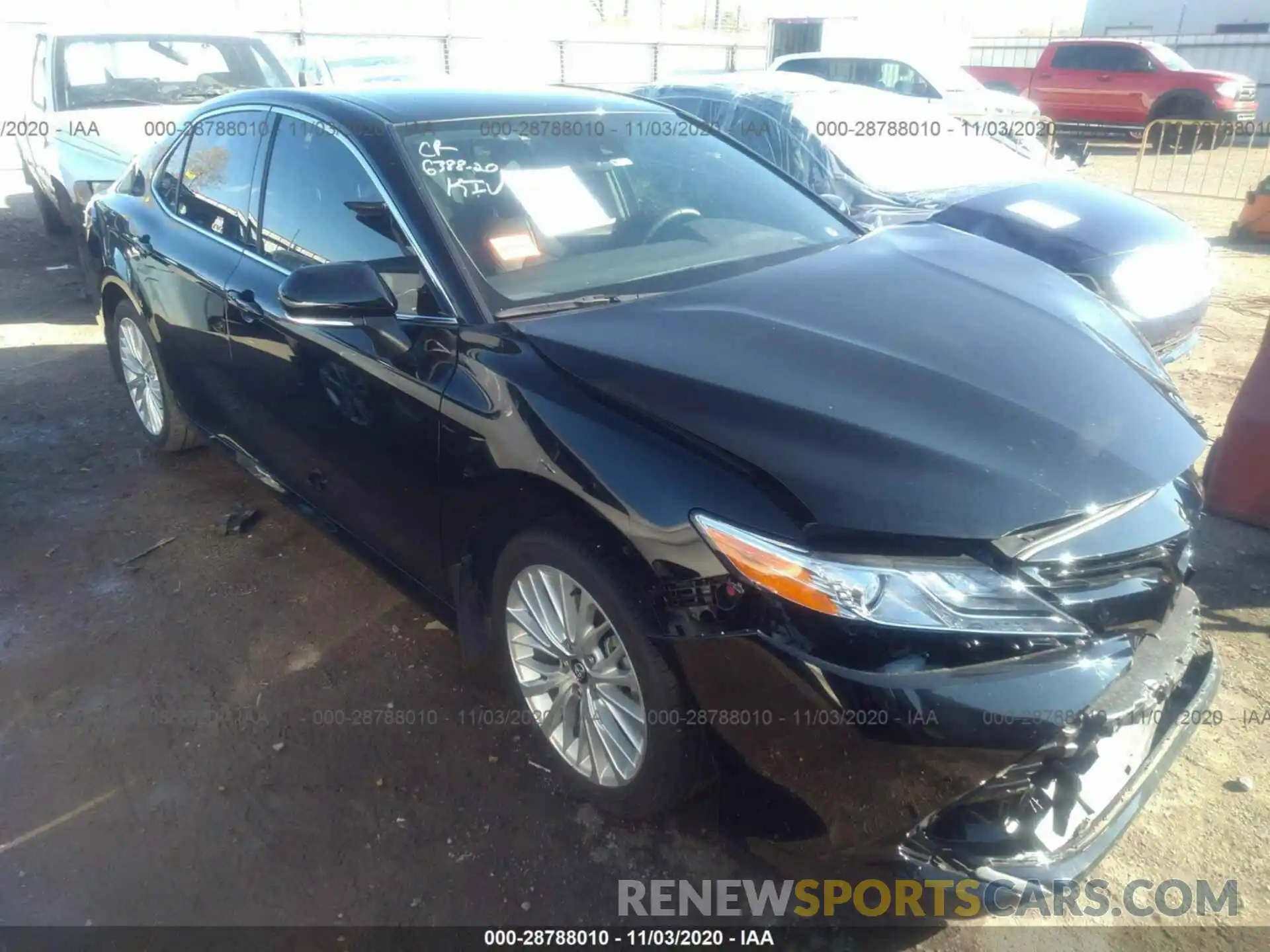 1 Photograph of a damaged car 4T1F31AKXLU527558 TOYOTA CAMRY 2020