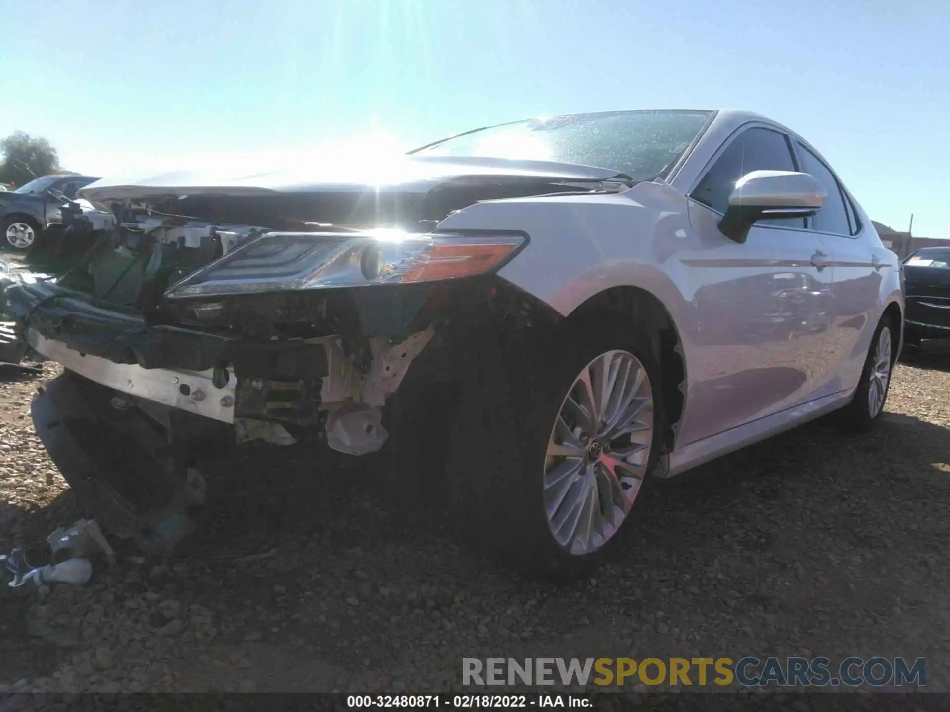 2 Photograph of a damaged car 4T1FZ1AK2LU042281 TOYOTA CAMRY 2020