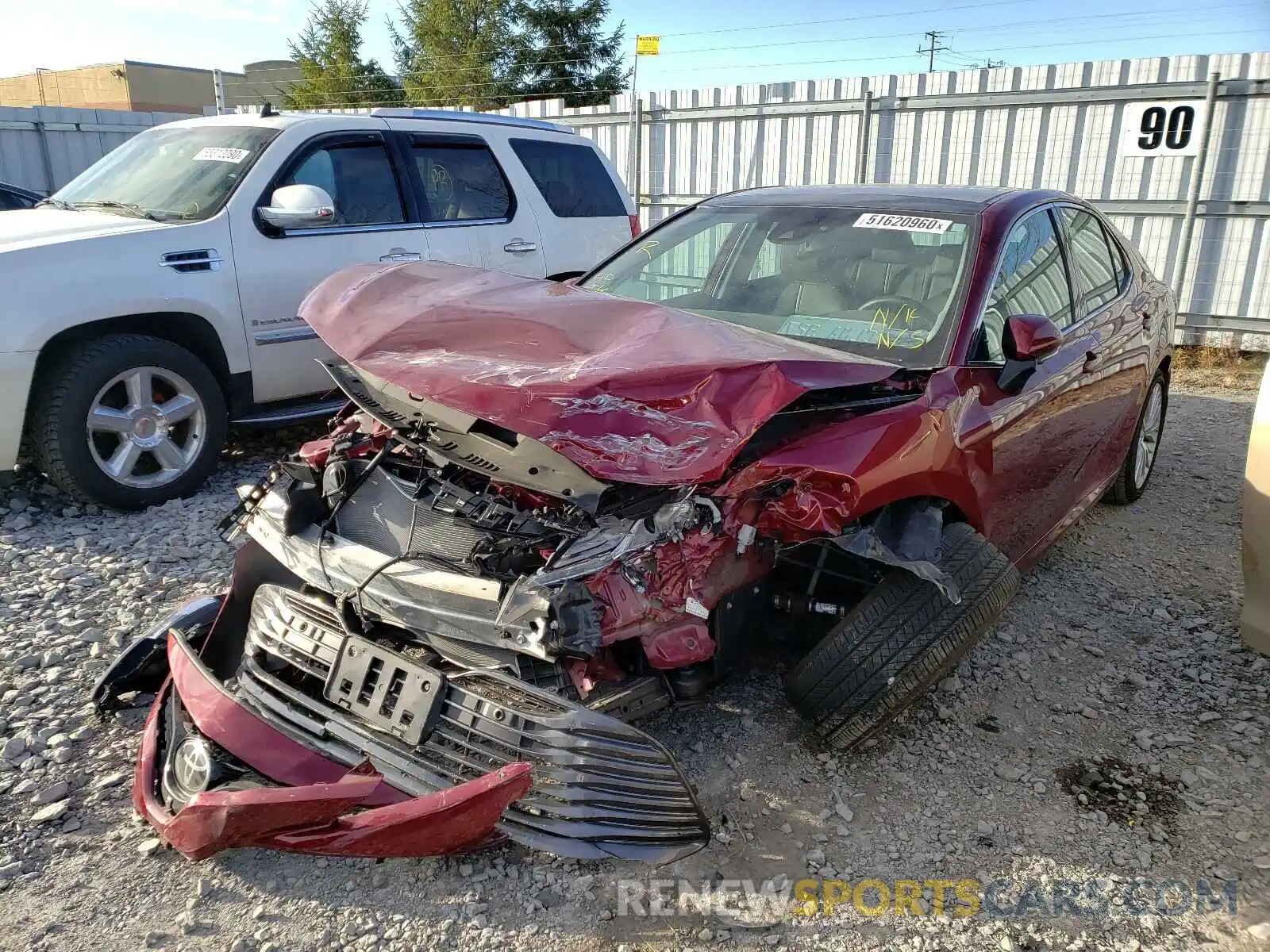 2 Photograph of a damaged car 4T1FZ1AK3LU038093 TOYOTA CAMRY 2020