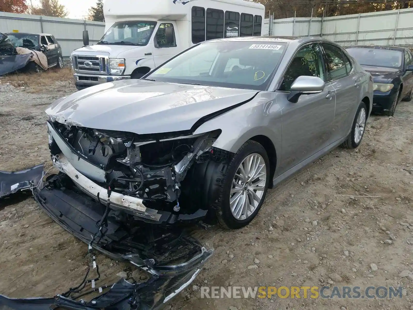 2 Photograph of a damaged car 4T1FZ1AK4LU033369 TOYOTA CAMRY 2020