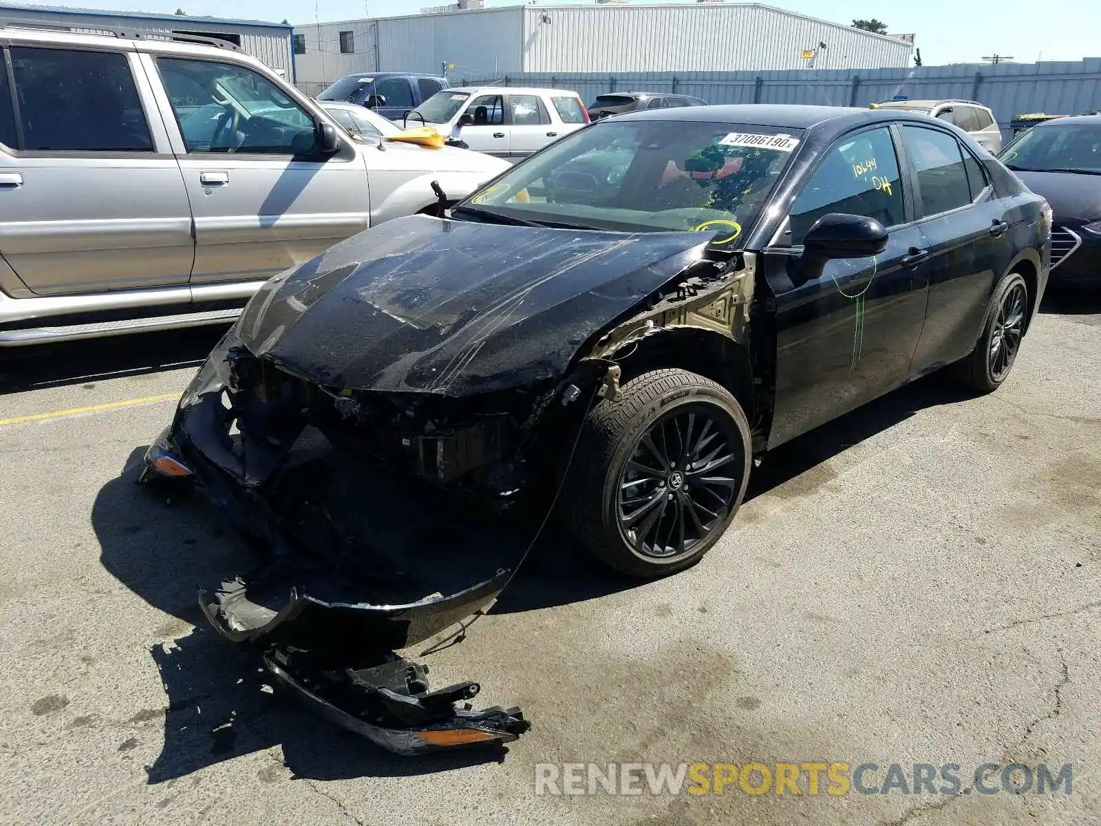 2 Photograph of a damaged car 4T1G11AK0LU302463 TOYOTA CAMRY 2020