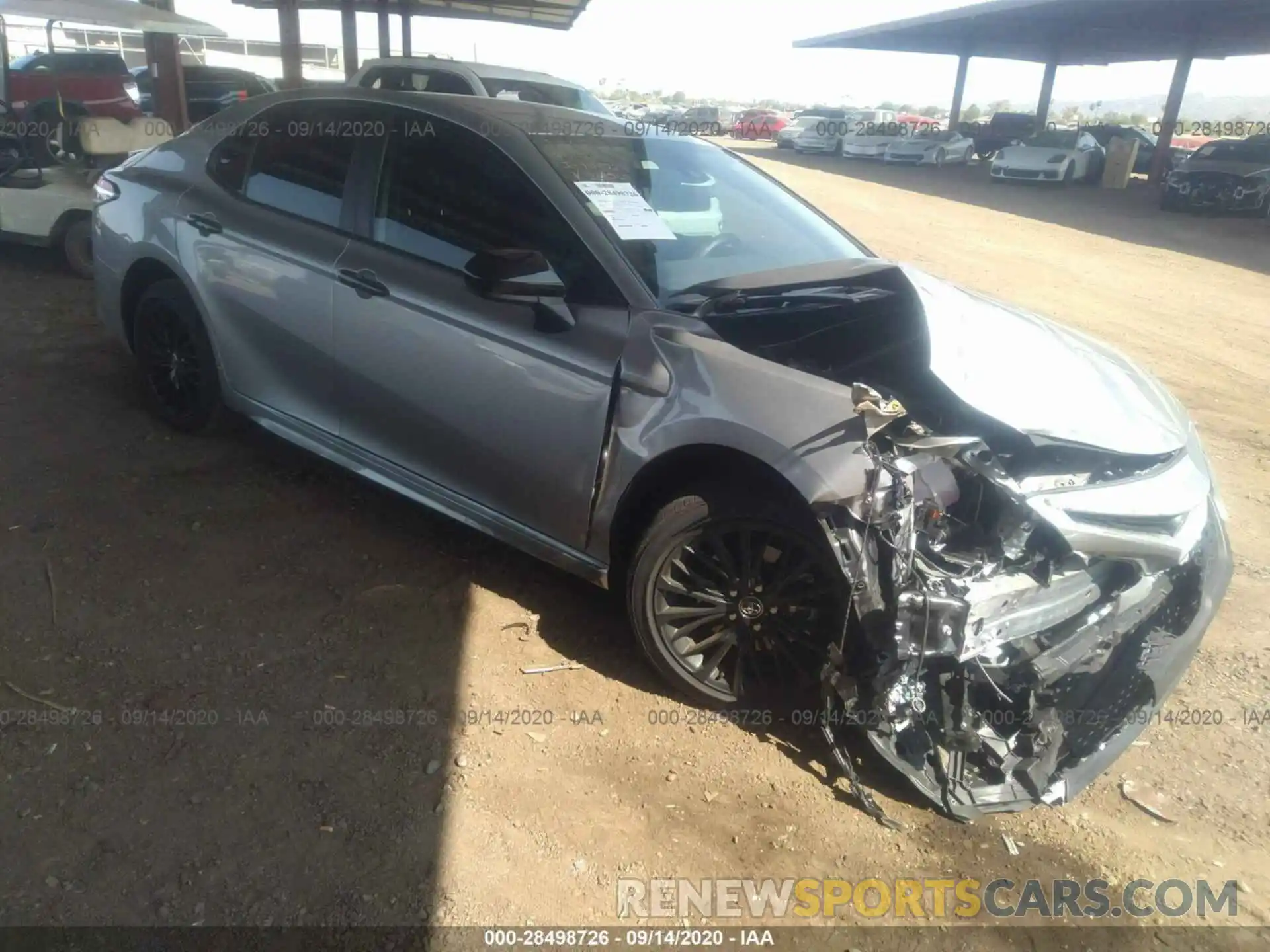 1 Photograph of a damaged car 4T1G11AK0LU304567 TOYOTA CAMRY 2020