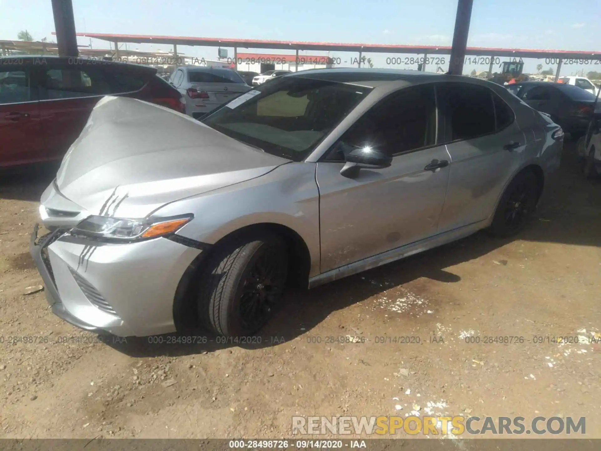 2 Photograph of a damaged car 4T1G11AK0LU304567 TOYOTA CAMRY 2020