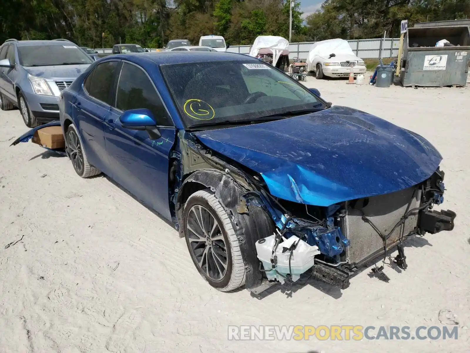 1 Photograph of a damaged car 4T1G11AK0LU308148 TOYOTA CAMRY 2020