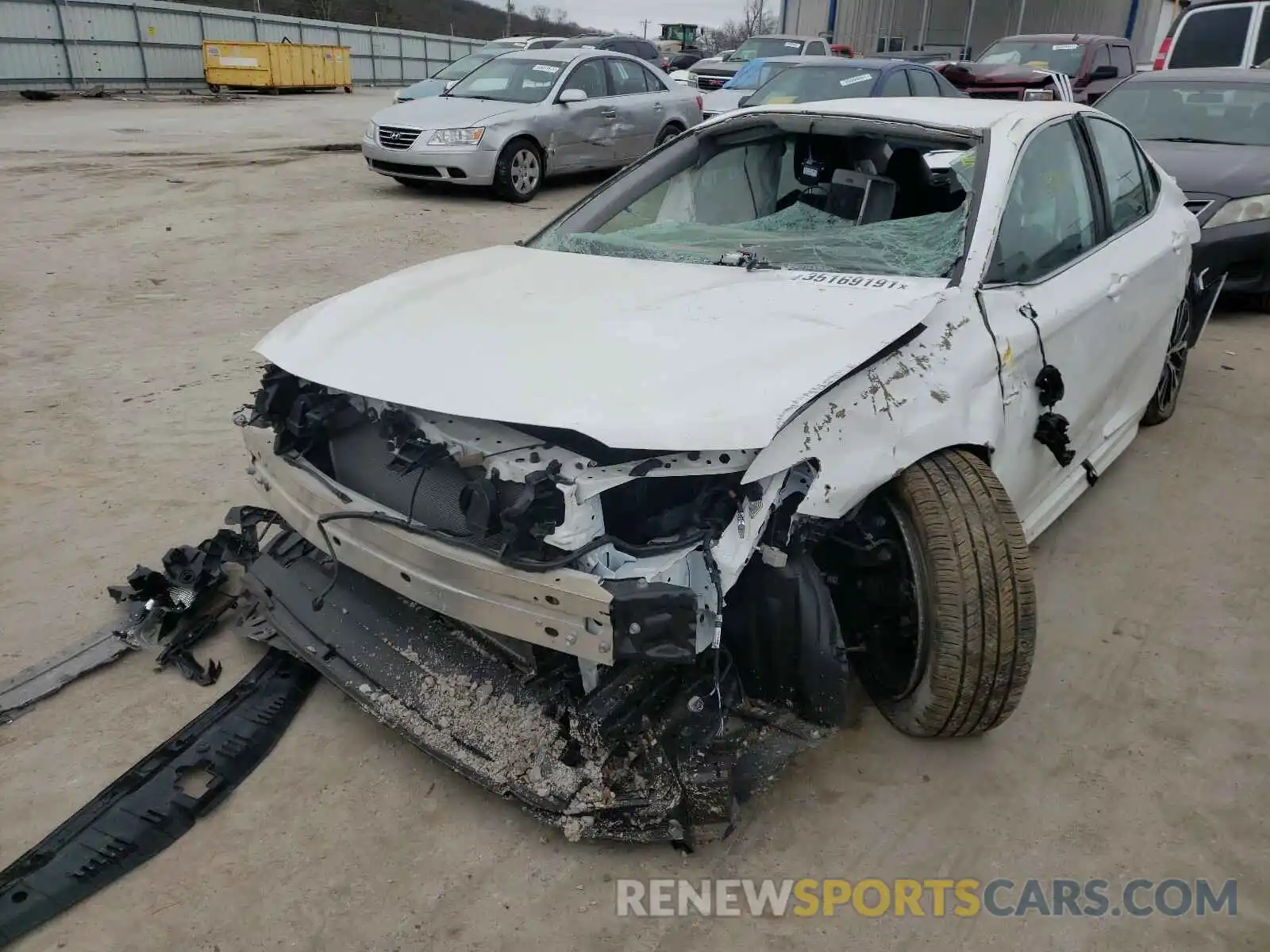 2 Photograph of a damaged car 4T1G11AK0LU327413 TOYOTA CAMRY 2020