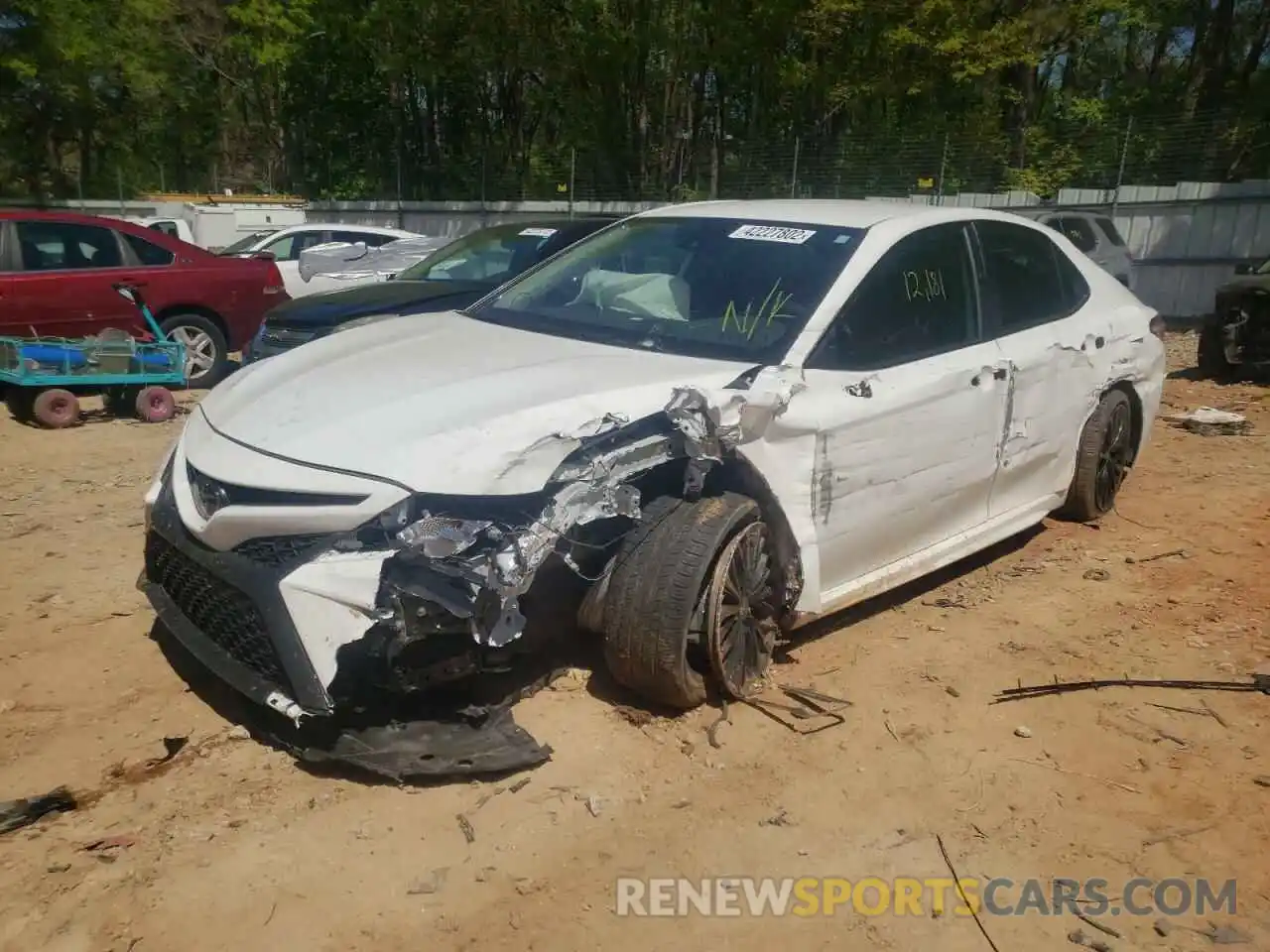 2 Photograph of a damaged car 4T1G11AK0LU401803 TOYOTA CAMRY 2020