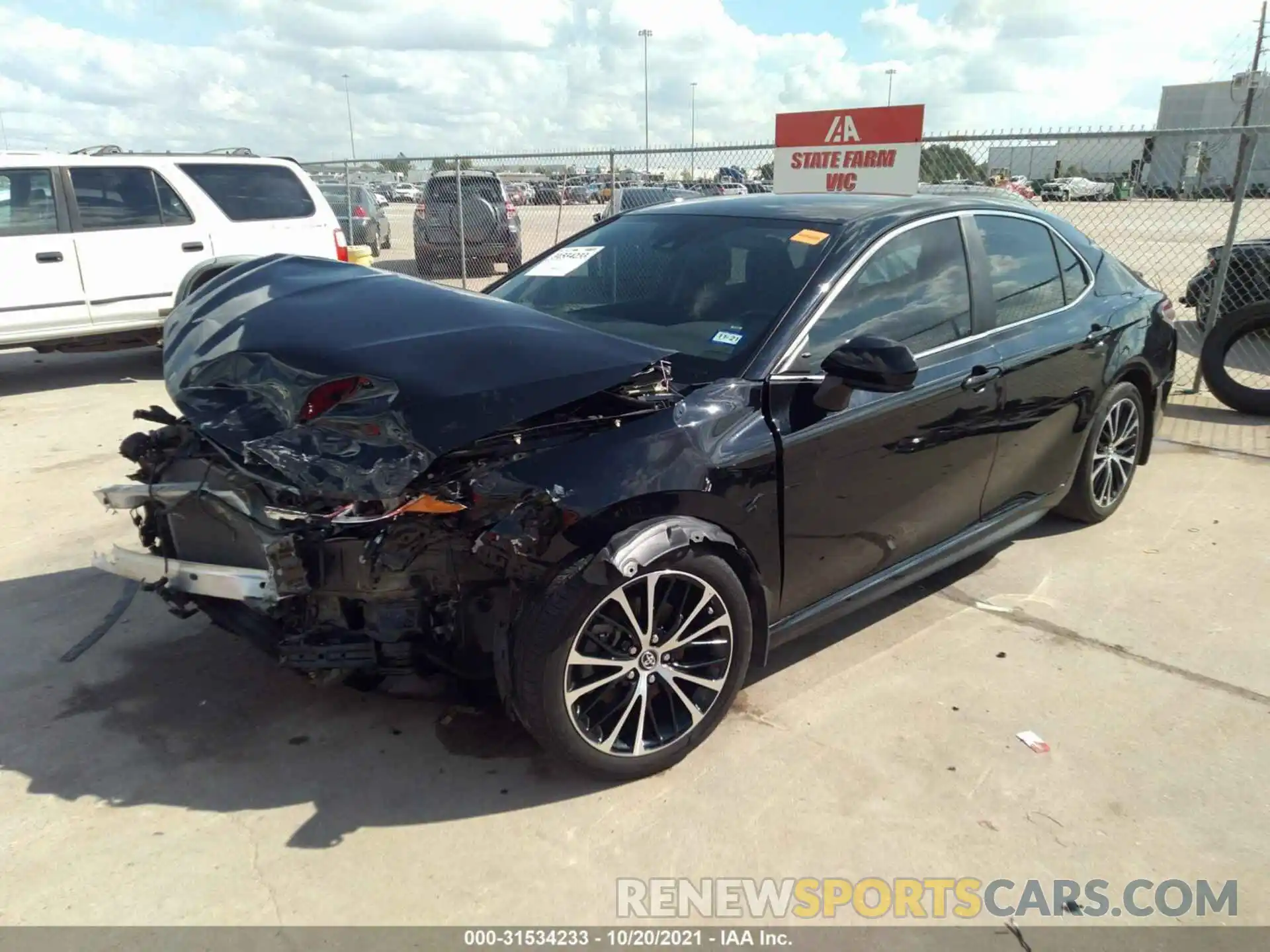 2 Photograph of a damaged car 4T1G11AK0LU896360 TOYOTA CAMRY 2020