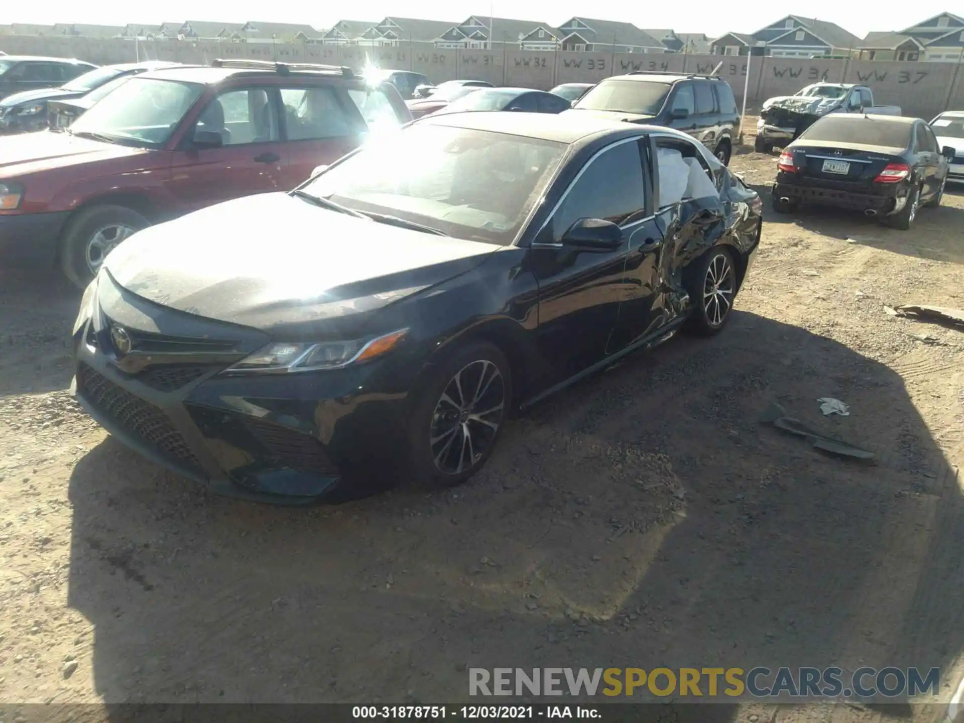 2 Photograph of a damaged car 4T1G11AK0LU974572 TOYOTA CAMRY 2020