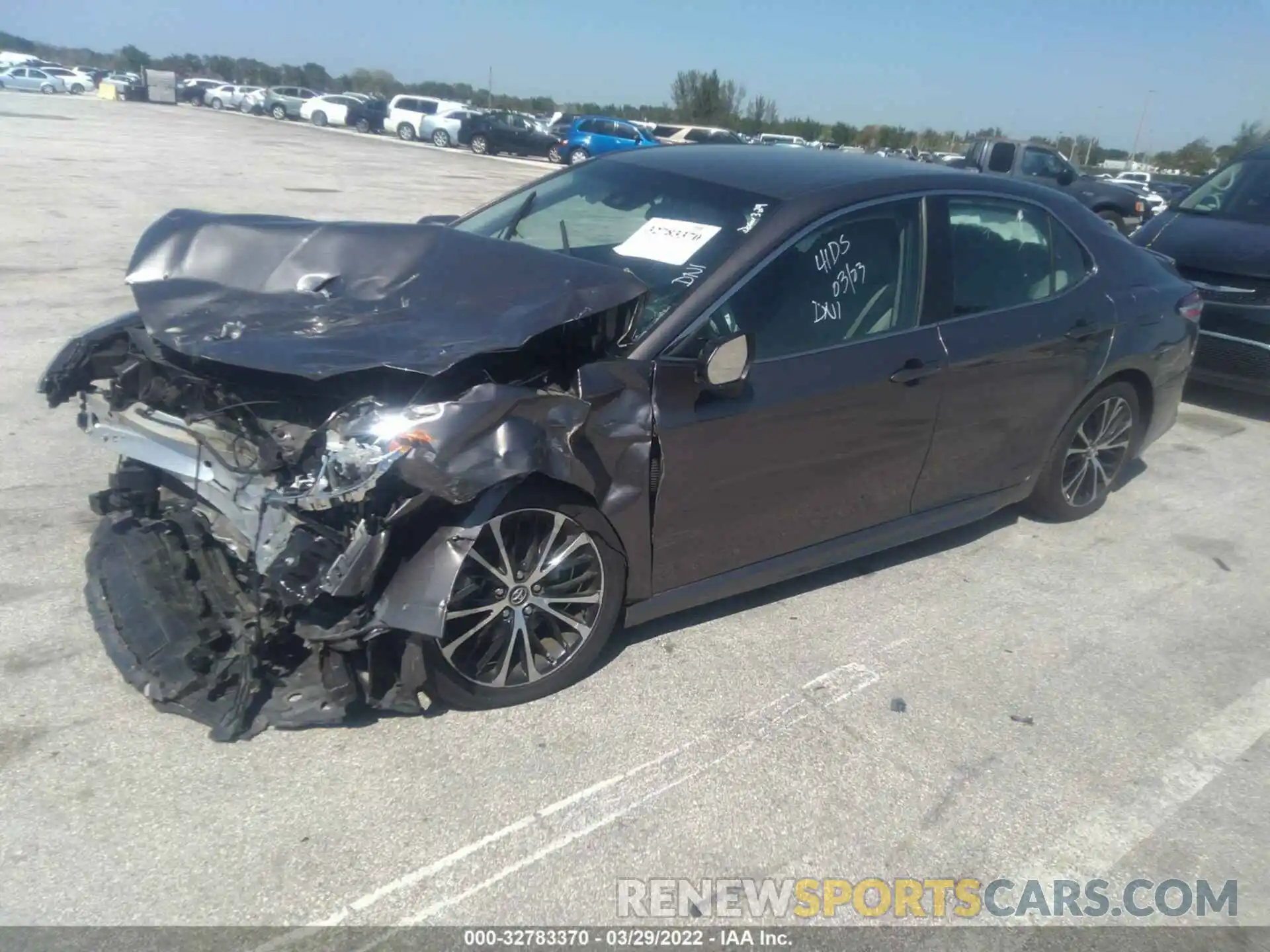 2 Photograph of a damaged car 4T1G11AK1LU306912 TOYOTA CAMRY 2020