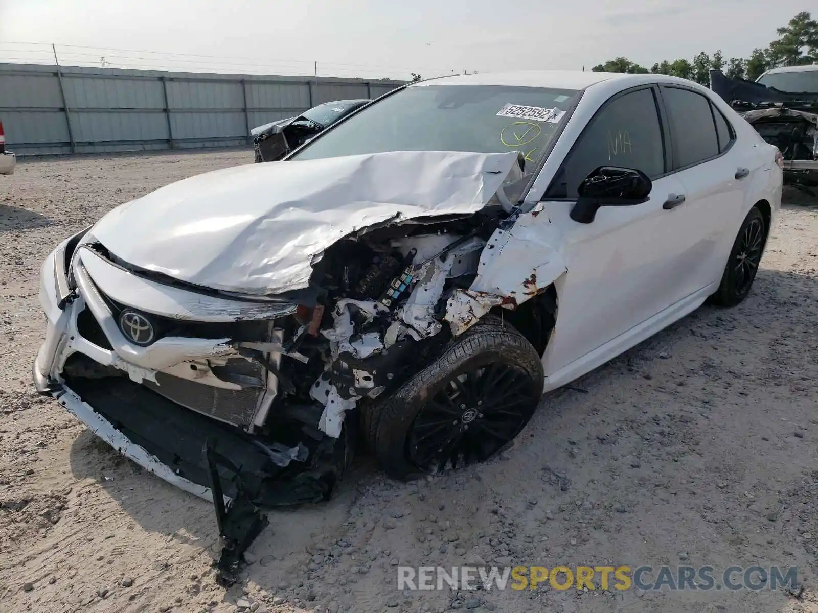 2 Photograph of a damaged car 4T1G11AK1LU318378 TOYOTA CAMRY 2020