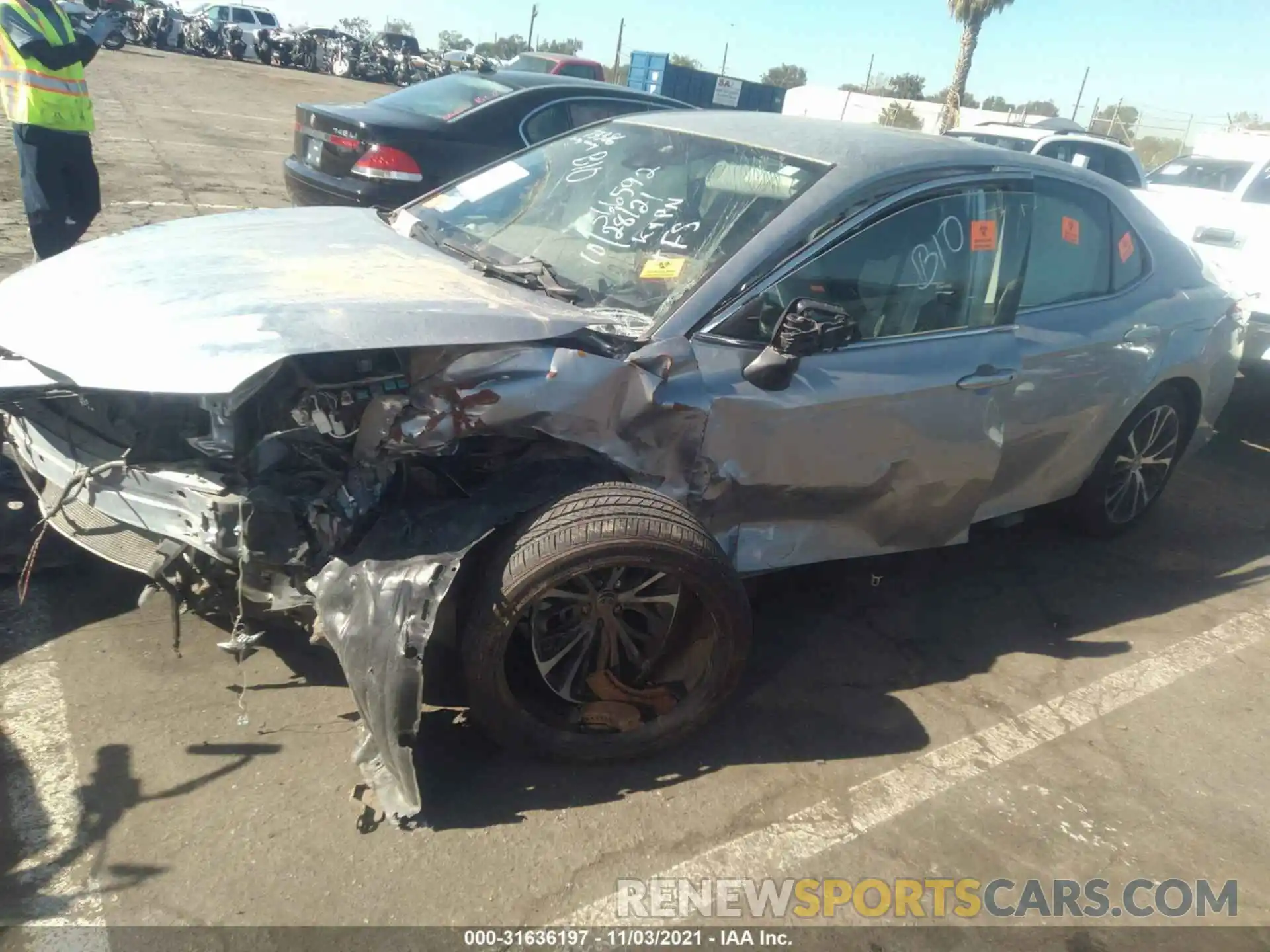 2 Photograph of a damaged car 4T1G11AK1LU366592 TOYOTA CAMRY 2020