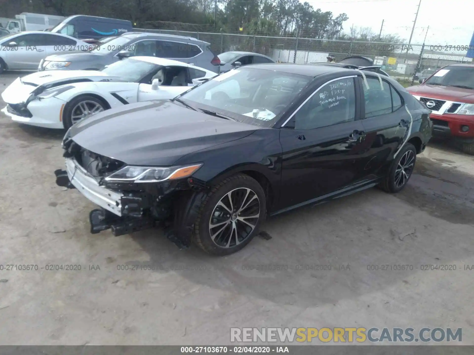 2 Photograph of a damaged car 4T1G11AK1LU870639 TOYOTA CAMRY 2020