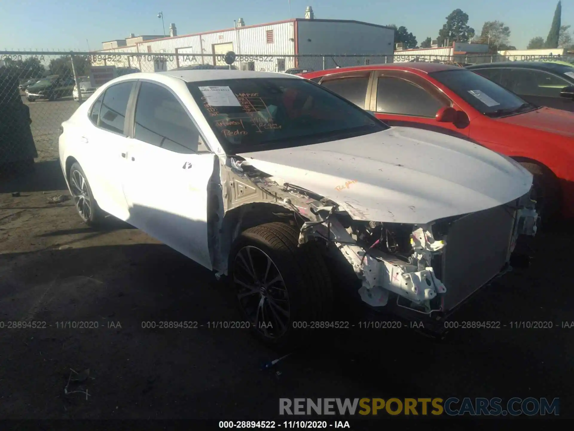 1 Photograph of a damaged car 4T1G11AK1LU875923 TOYOTA CAMRY 2020