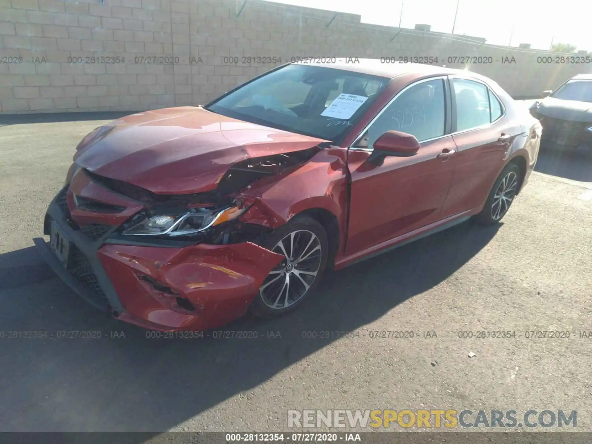 2 Photograph of a damaged car 4T1G11AK2LU306899 TOYOTA CAMRY 2020