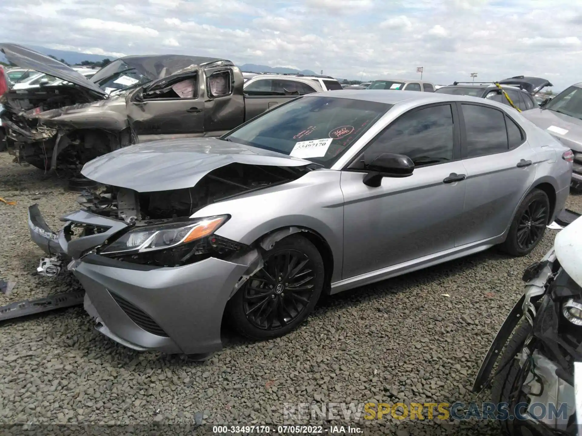 2 Photograph of a damaged car 4T1G11AK2LU344424 TOYOTA CAMRY 2020