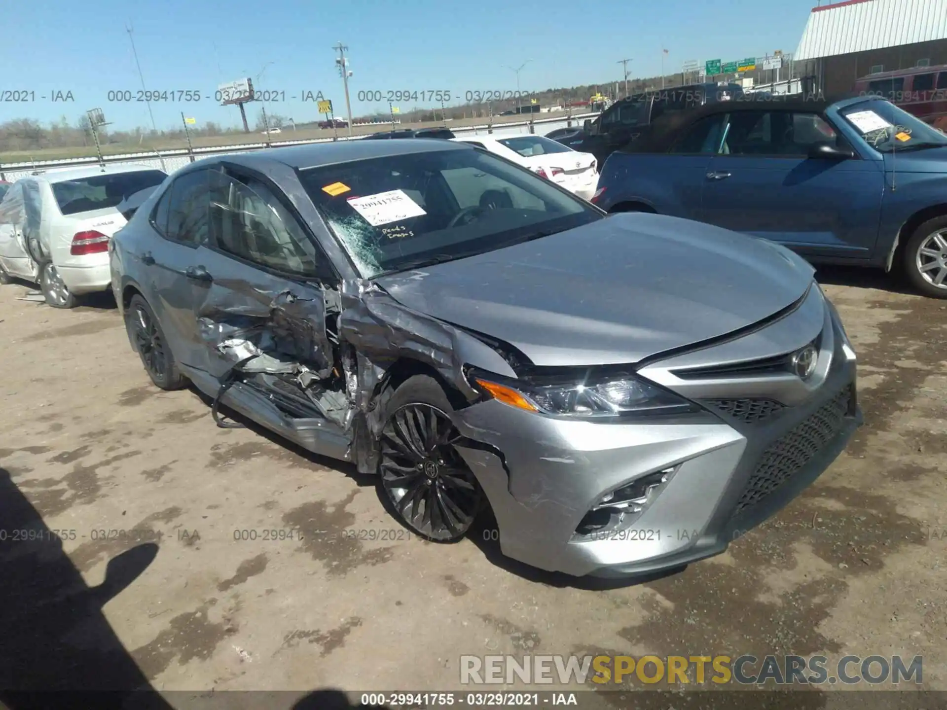 1 Photograph of a damaged car 4T1G11AK2LU377004 TOYOTA CAMRY 2020