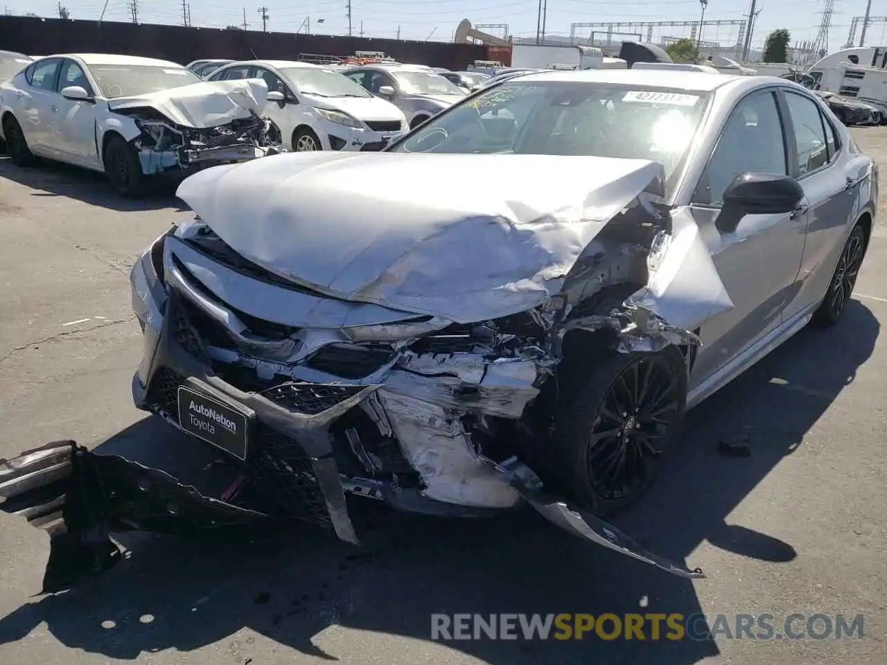 2 Photograph of a damaged car 4T1G11AK2LU395745 TOYOTA CAMRY 2020