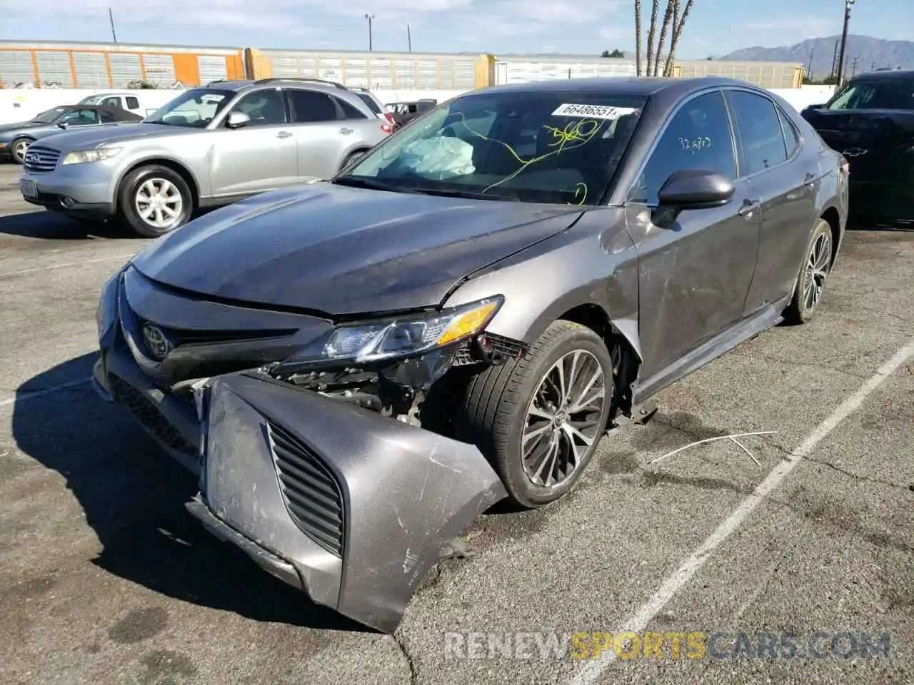 2 Photograph of a damaged car 4T1G11AK2LU881519 TOYOTA CAMRY 2020