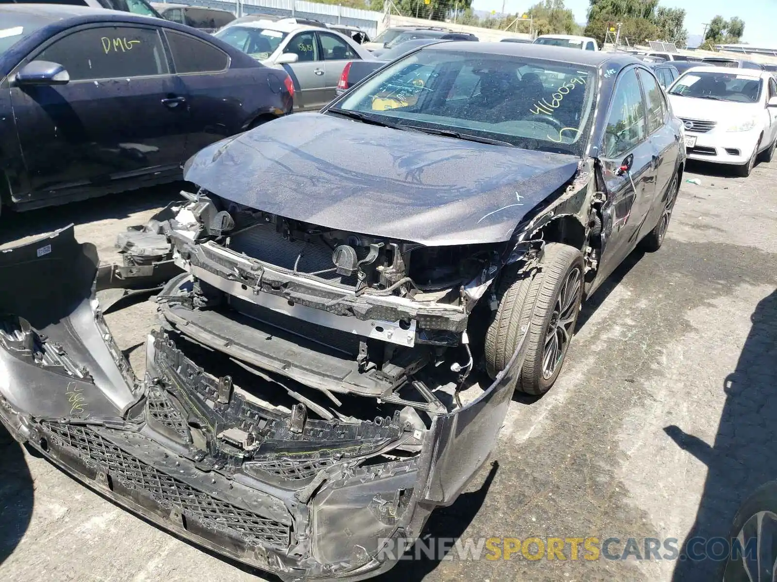 2 Photograph of a damaged car 4T1G11AK2LU925177 TOYOTA CAMRY 2020