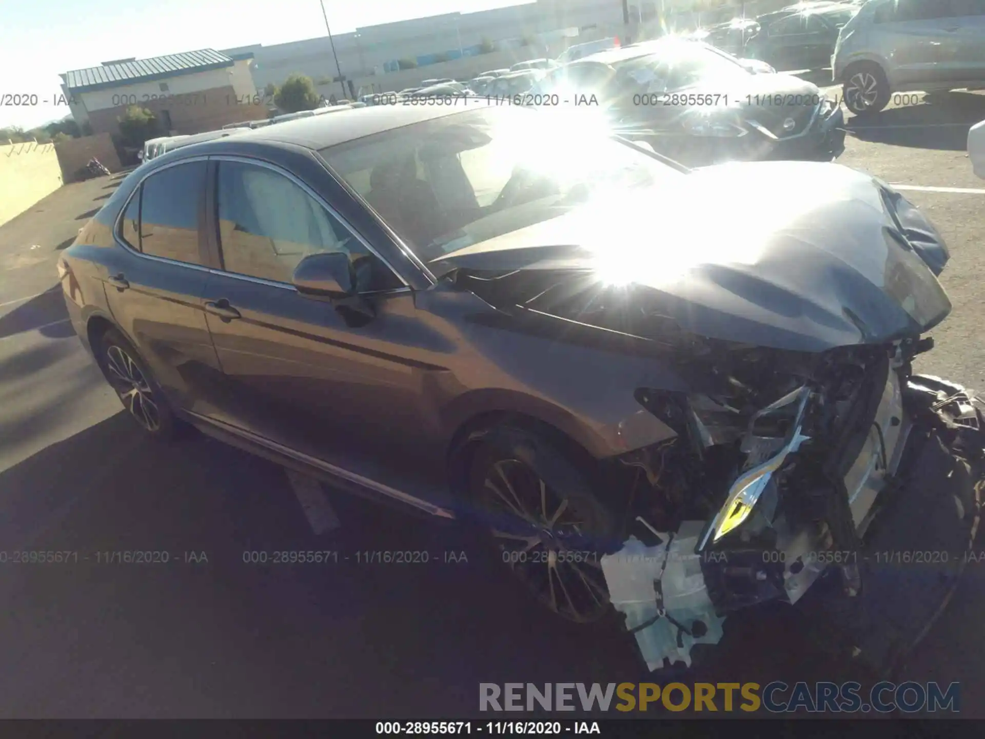 1 Photograph of a damaged car 4T1G11AK2LU974475 TOYOTA CAMRY 2020