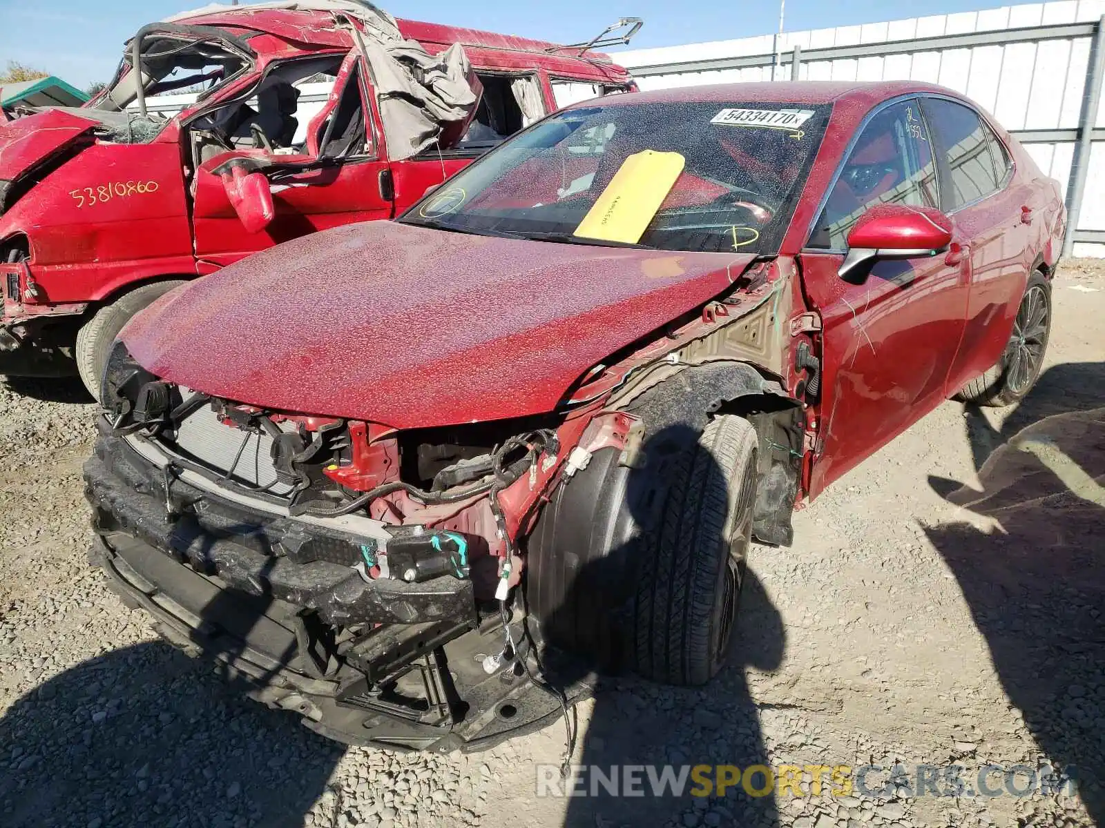 2 Photograph of a damaged car 4T1G11AK3LU330113 TOYOTA CAMRY 2020