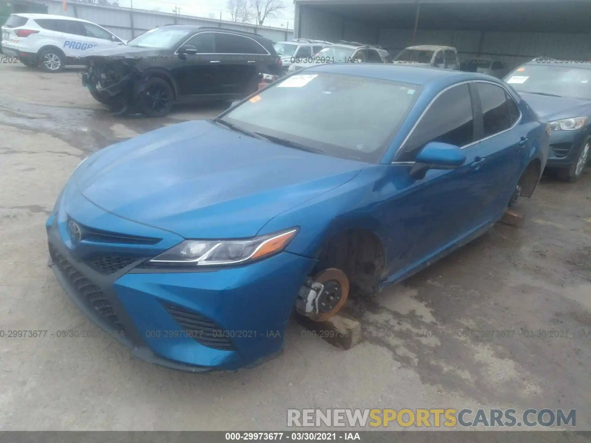 2 Photograph of a damaged car 4T1G11AK3LU384950 TOYOTA CAMRY 2020