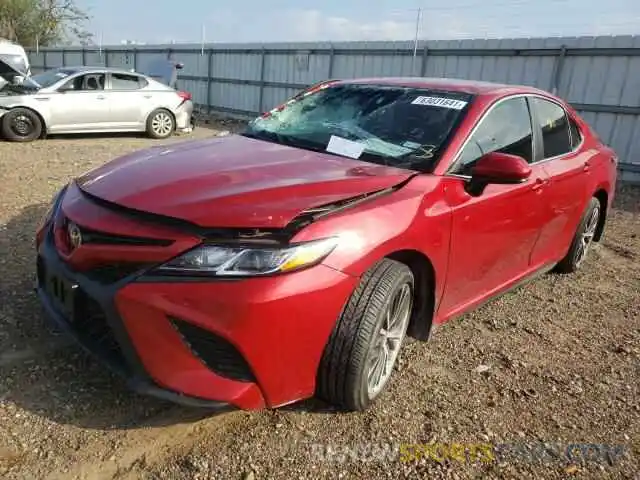 2 Photograph of a damaged car 4T1G11AK3LU395902 TOYOTA CAMRY 2020