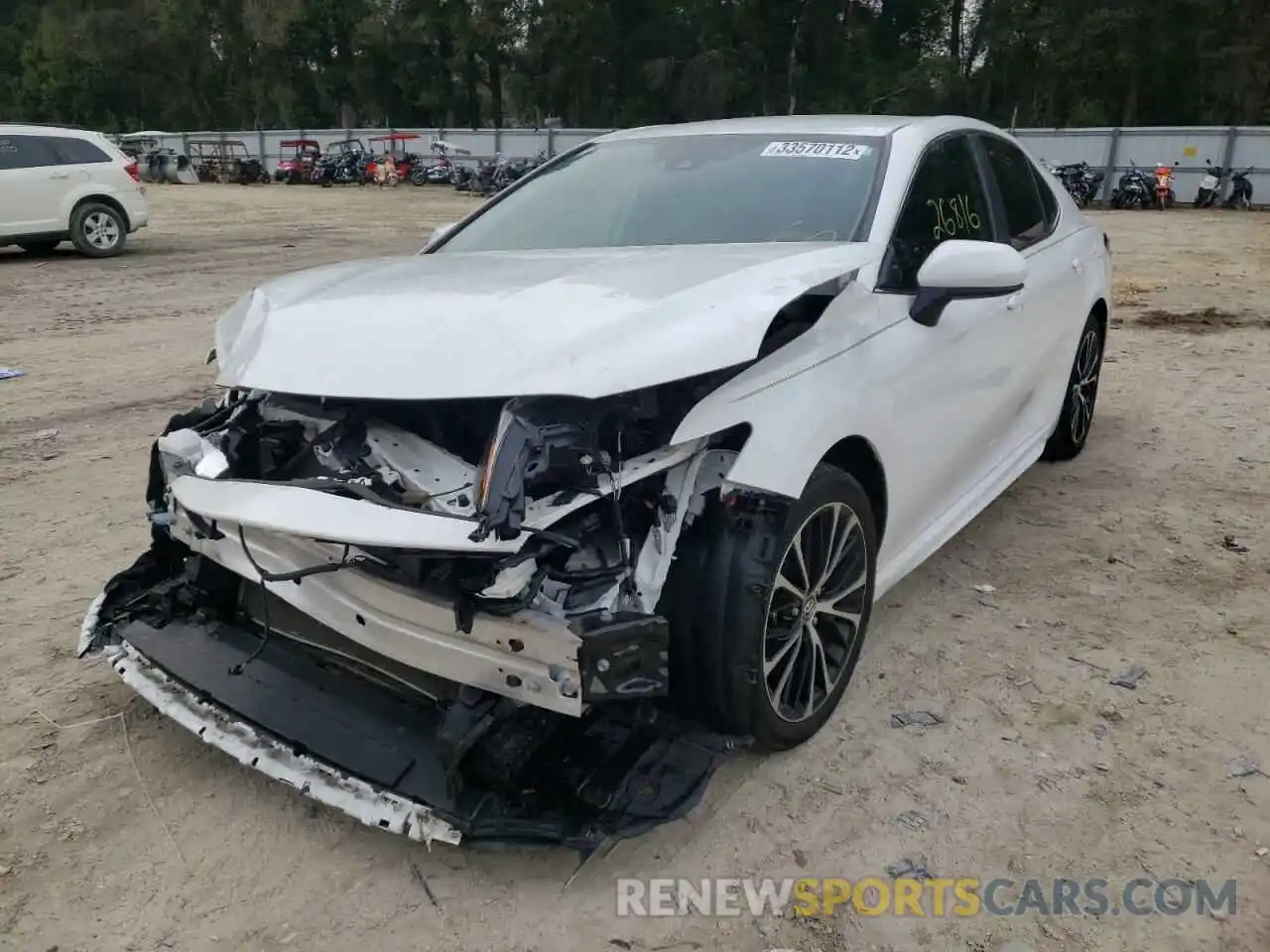 2 Photograph of a damaged car 4T1G11AK3LU866477 TOYOTA CAMRY 2020