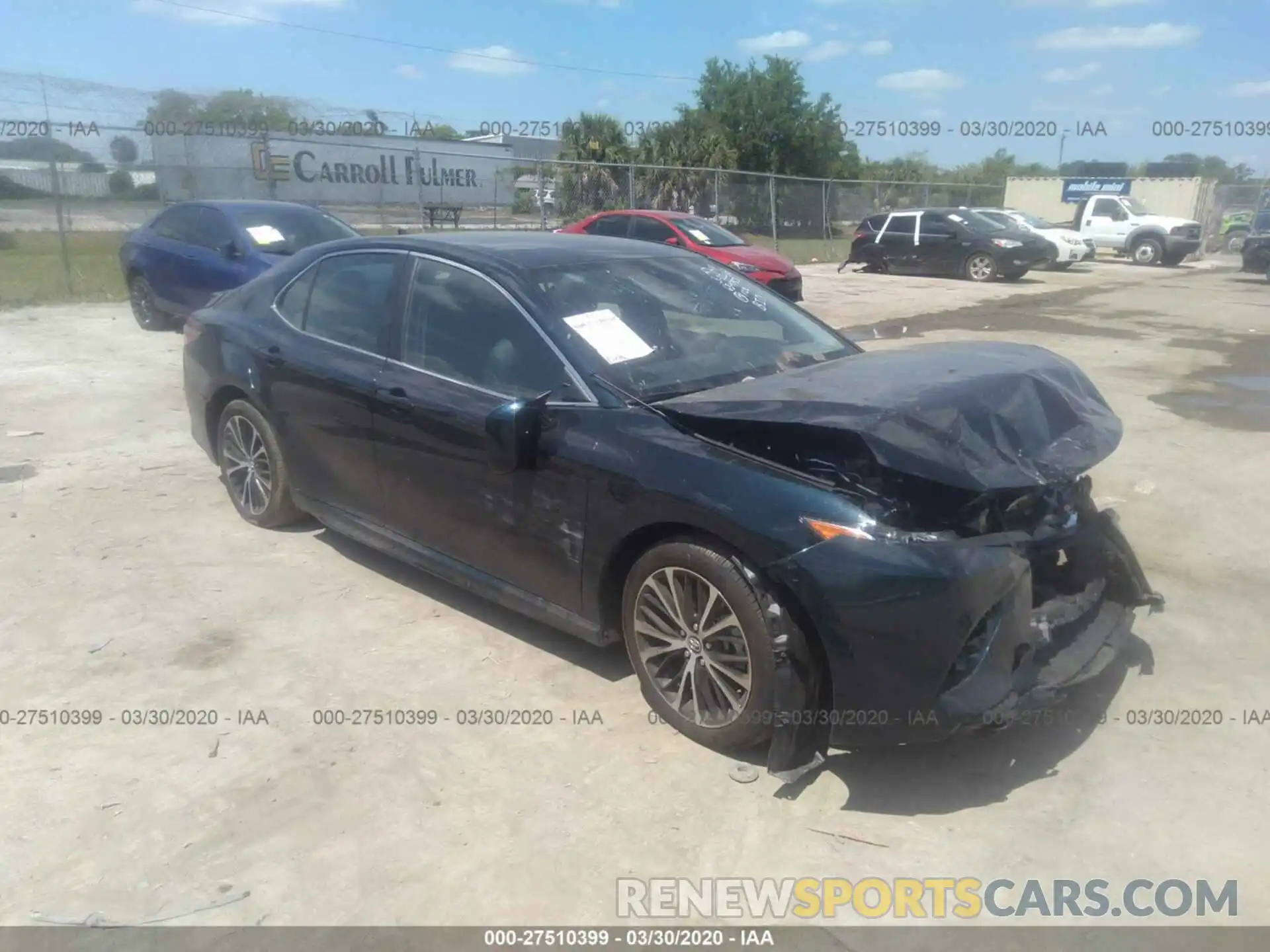 1 Photograph of a damaged car 4T1G11AK3LU883523 TOYOTA CAMRY 2020