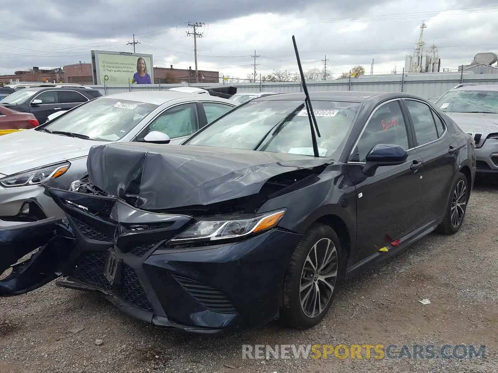 2 Photograph of a damaged car 4T1G11AK3LU949830 TOYOTA CAMRY 2020