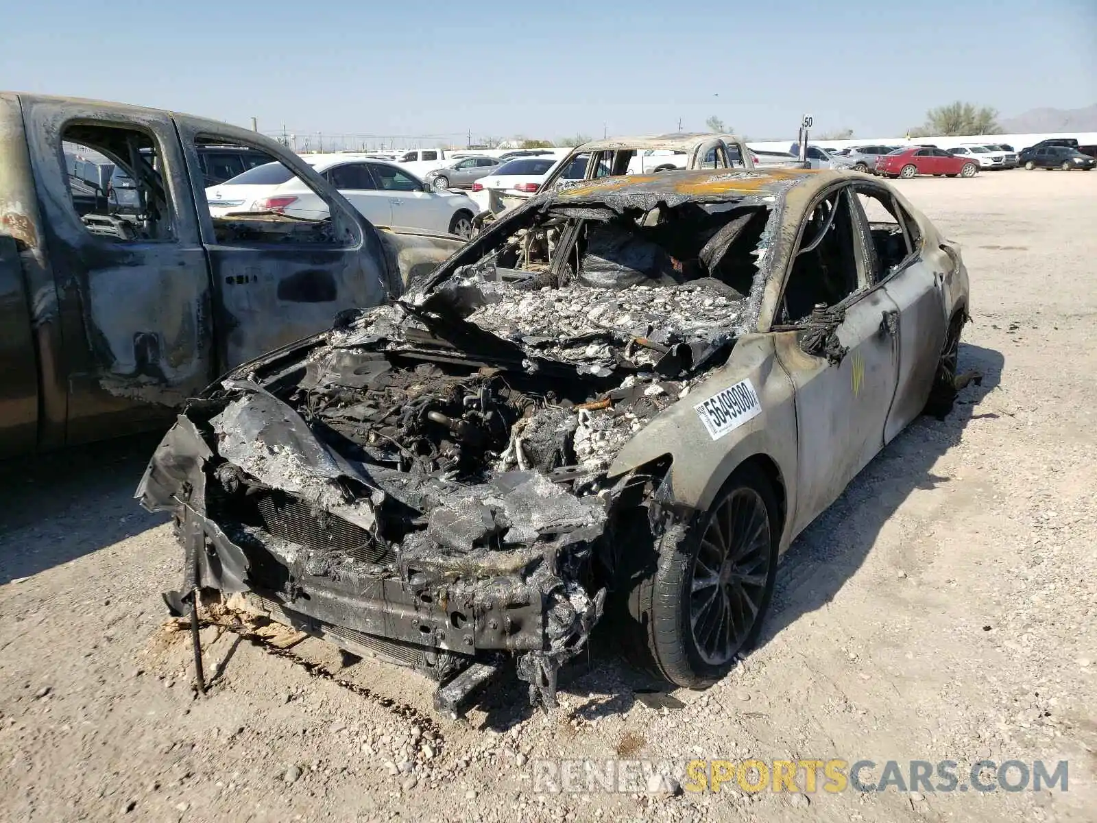 2 Photograph of a damaged car 4T1G11AK3LU954669 TOYOTA CAMRY 2020