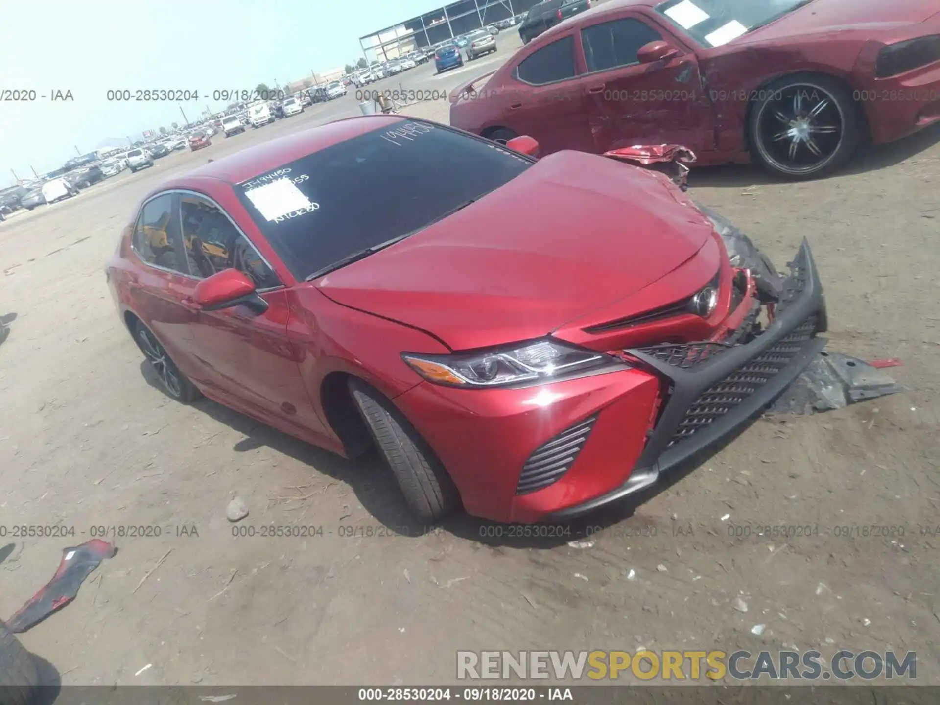 1 Photograph of a damaged car 4T1G11AK4LU308055 TOYOTA CAMRY 2020