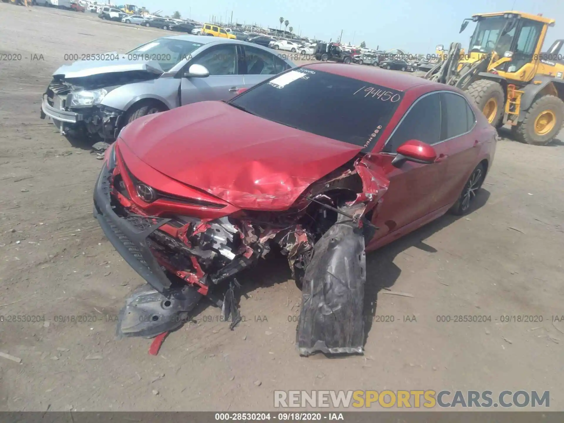 2 Photograph of a damaged car 4T1G11AK4LU308055 TOYOTA CAMRY 2020