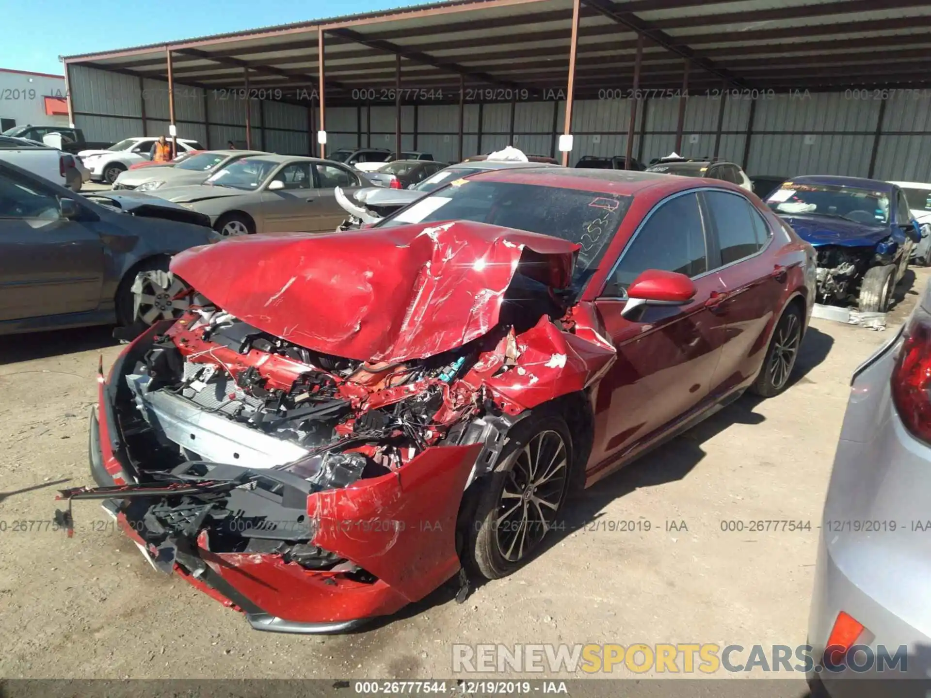 2 Photograph of a damaged car 4T1G11AK4LU308752 TOYOTA CAMRY 2020