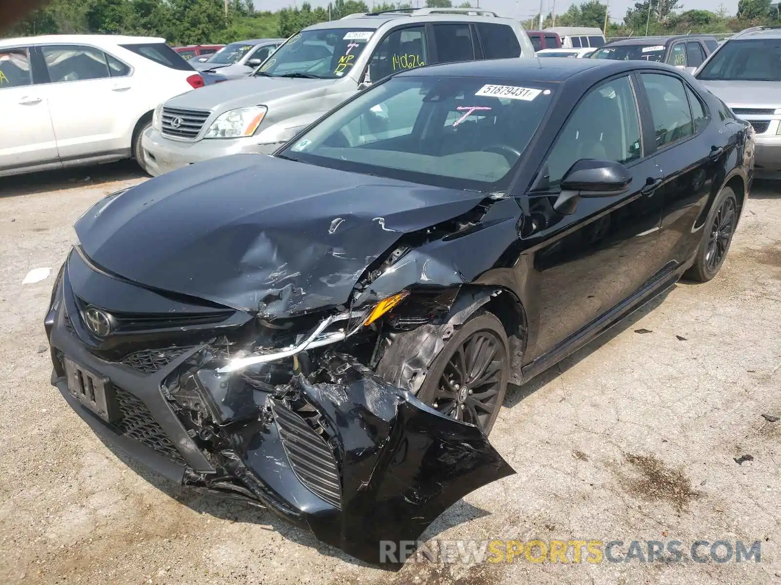 2 Photograph of a damaged car 4T1G11AK4LU318729 TOYOTA CAMRY 2020