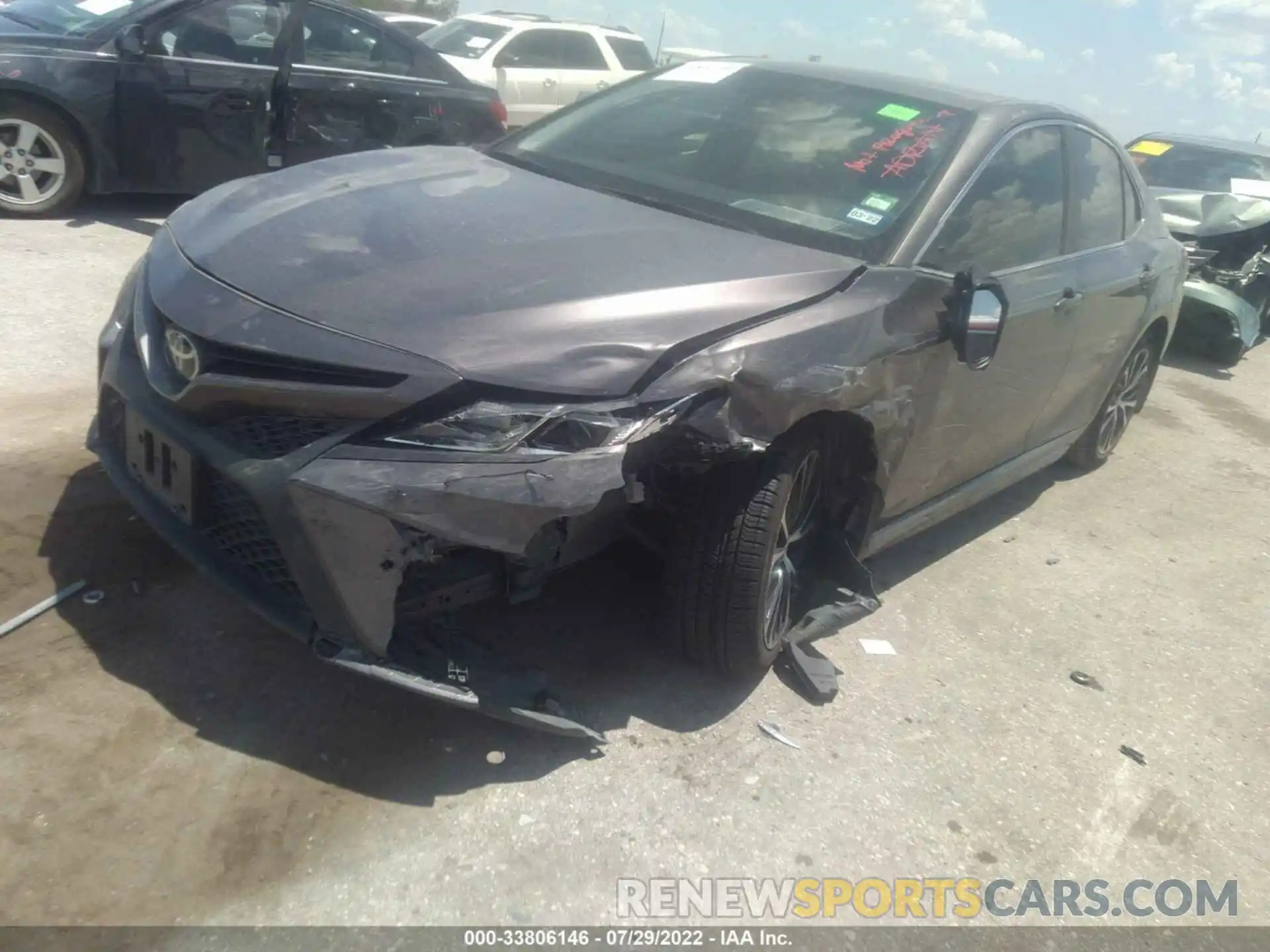 2 Photograph of a damaged car 4T1G11AK4LU319587 TOYOTA CAMRY 2020