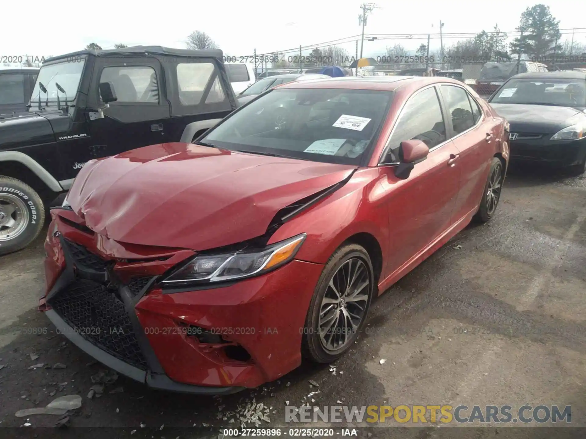 2 Photograph of a damaged car 4T1G11AK4LU327950 TOYOTA CAMRY 2020