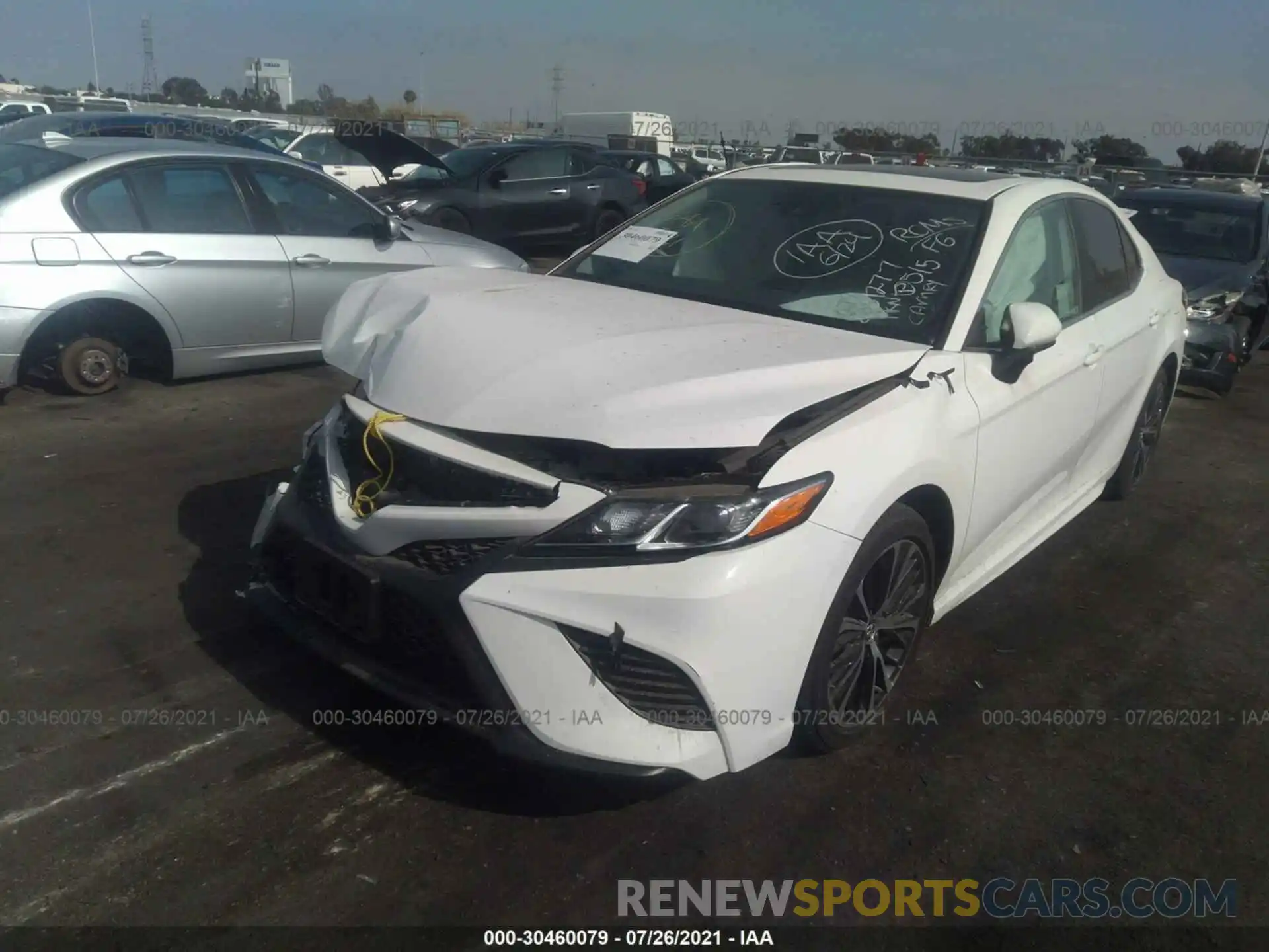 2 Photograph of a damaged car 4T1G11AK4LU881277 TOYOTA CAMRY 2020