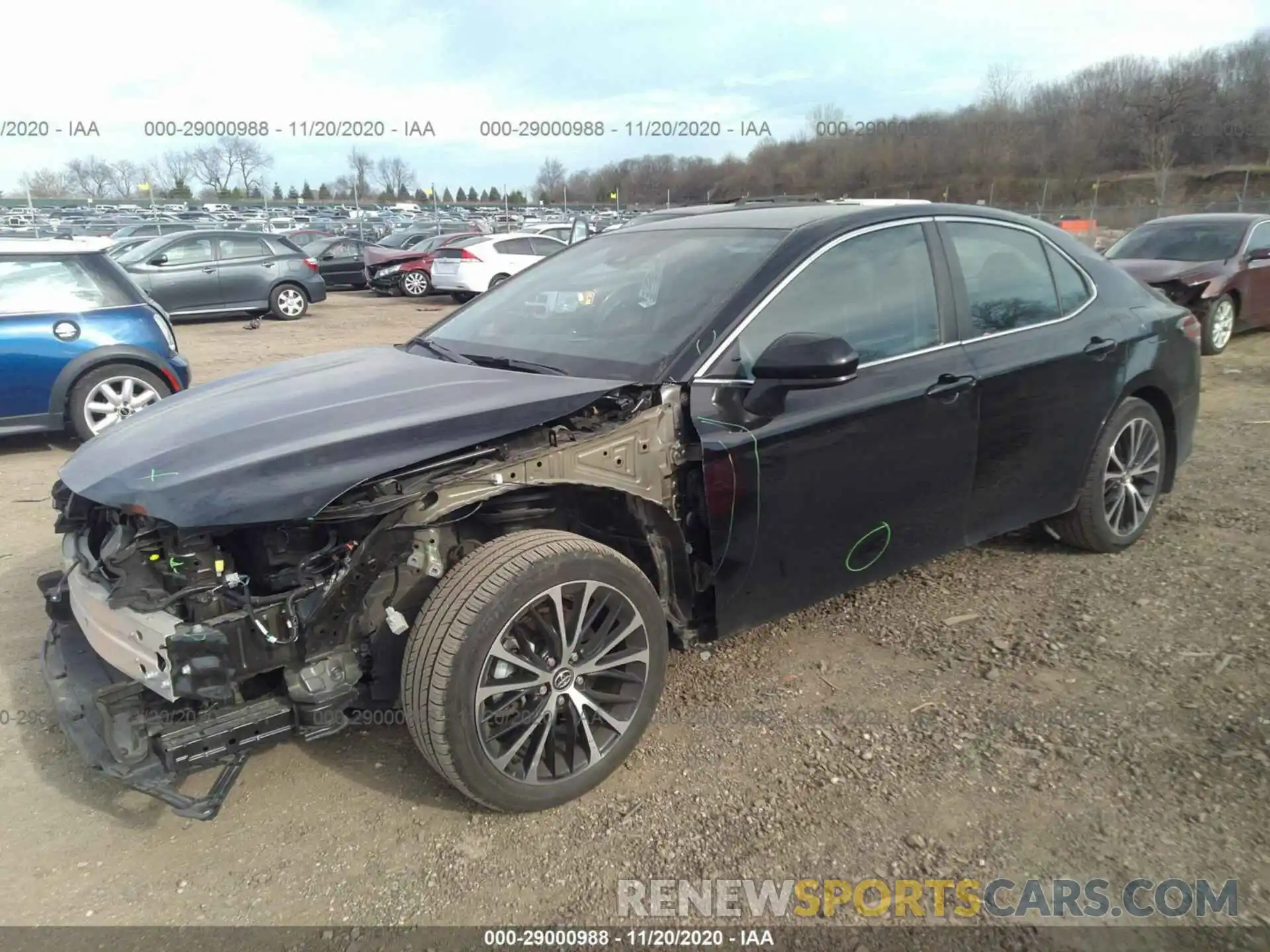 2 Photograph of a damaged car 4T1G11AK4LU887953 TOYOTA CAMRY 2020