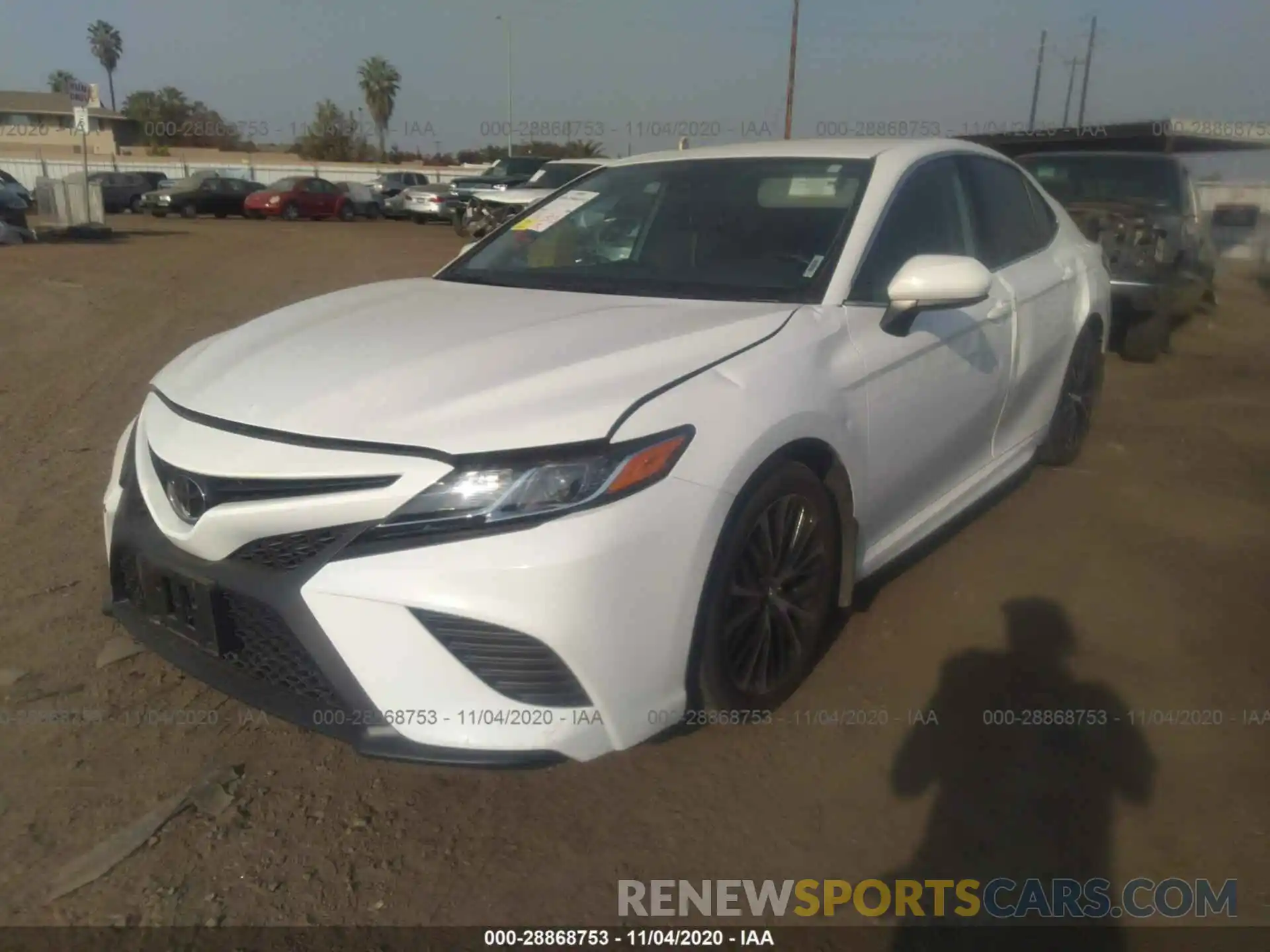 2 Photograph of a damaged car 4T1G11AK4LU907943 TOYOTA CAMRY 2020