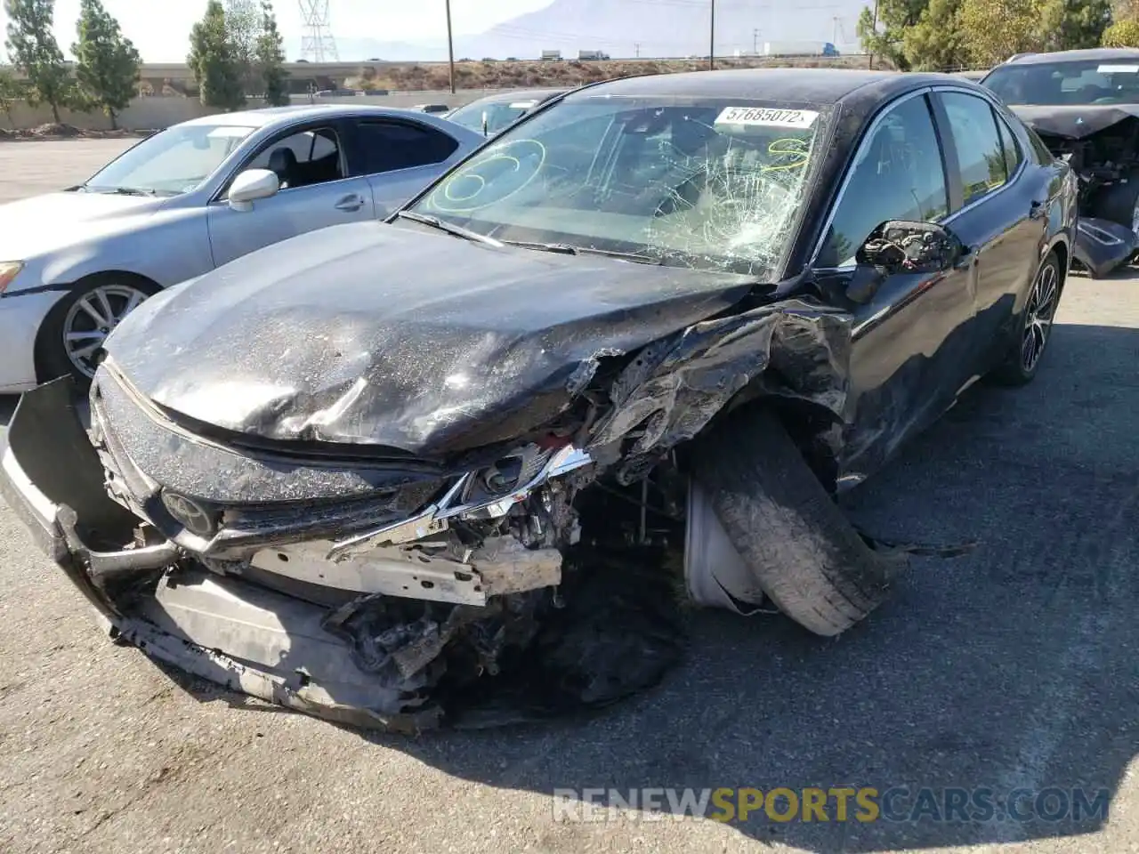 2 Photograph of a damaged car 4T1G11AK4LU972582 TOYOTA CAMRY 2020