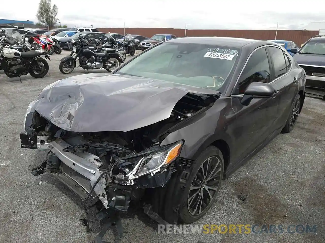 2 Photograph of a damaged car 4T1G11AK5LU362903 TOYOTA CAMRY 2020