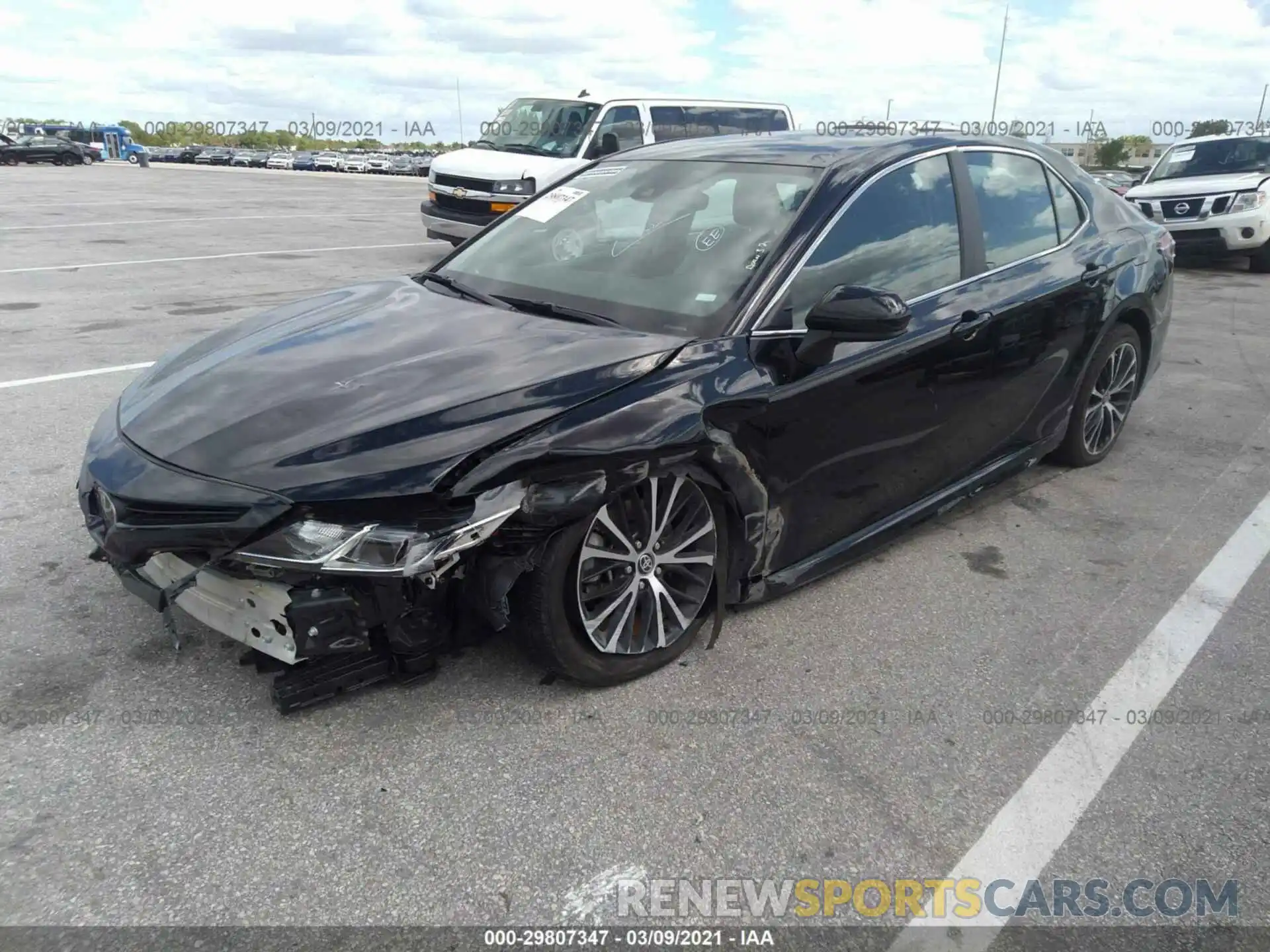 2 Photograph of a damaged car 4T1G11AK5LU947433 TOYOTA CAMRY 2020