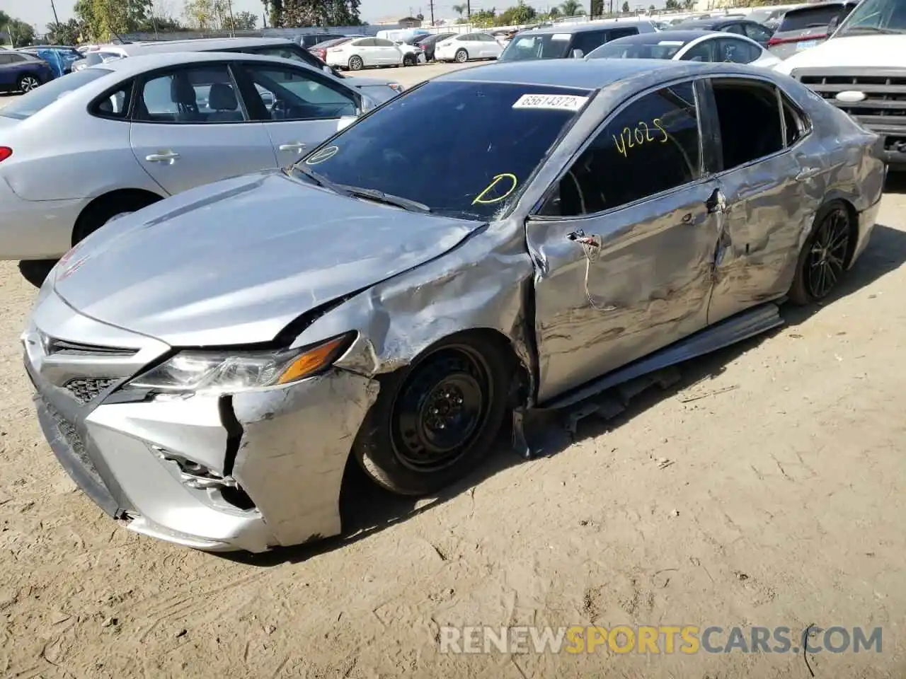 2 Photograph of a damaged car 4T1G11AK5LU976219 TOYOTA CAMRY 2020