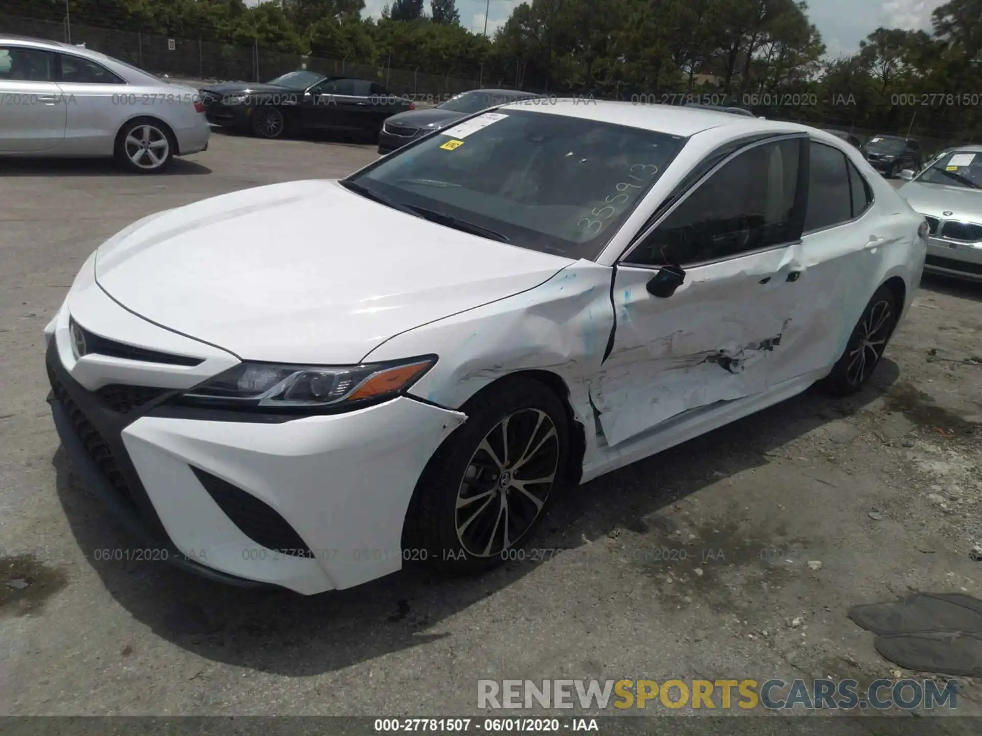 2 Photograph of a damaged car 4T1G11AK6LU355913 TOYOTA CAMRY 2020